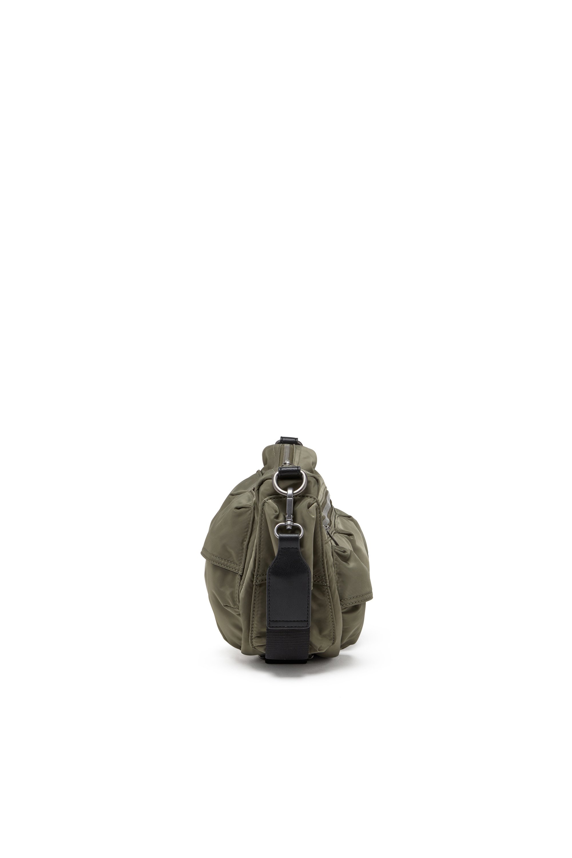 Diesel - MULTI-PKTS SHOULDER BAG X, Unisex's Multipocket bag in utilitarian shell in グリーン - 4