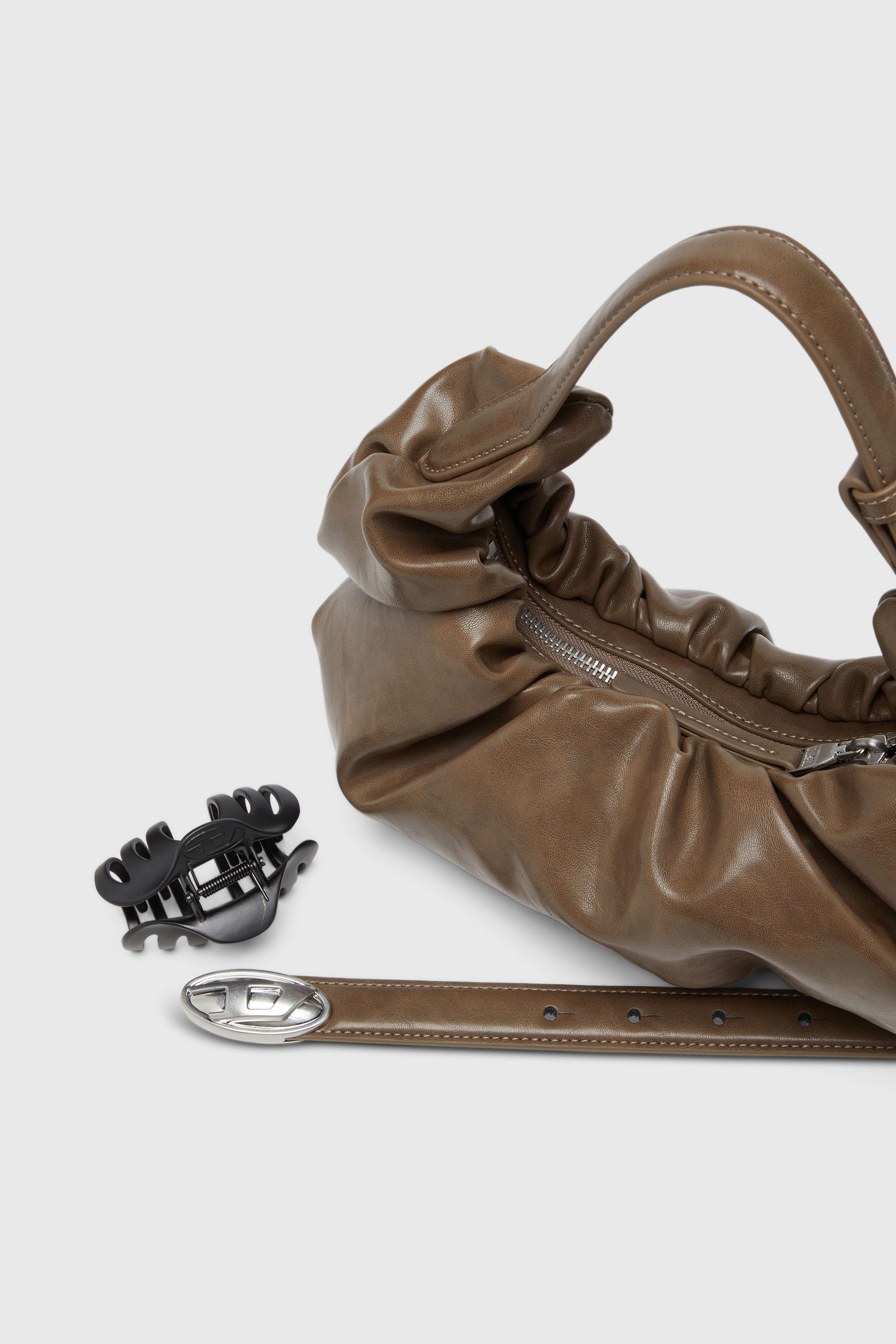 Diesel - GRAB-D HOBO S, Female's ホーボーバッグ S in ブラウン - 5