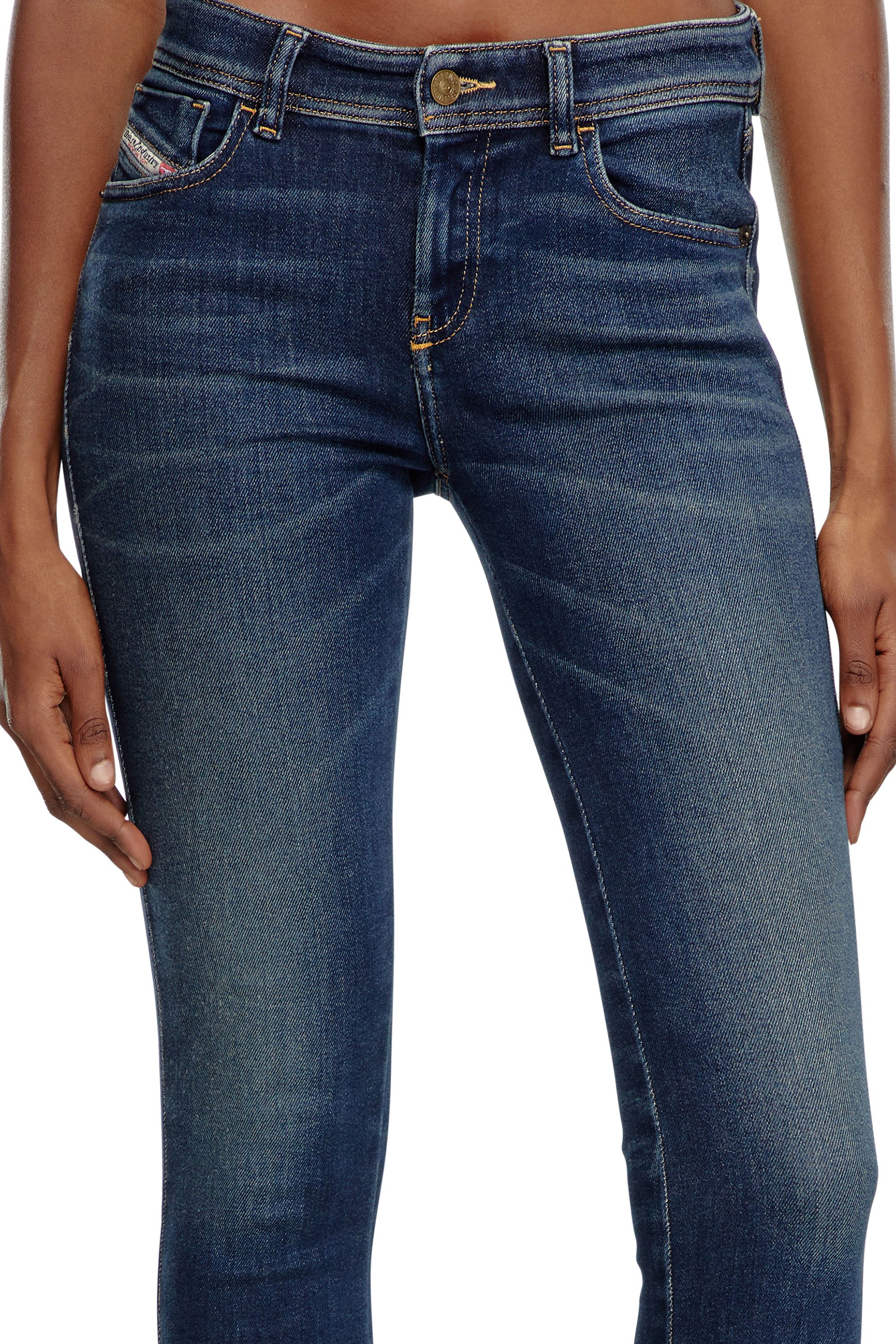 Diesel - Female's Skinny Jeans 2017 Slandy 09J11, ダークブルー - 5