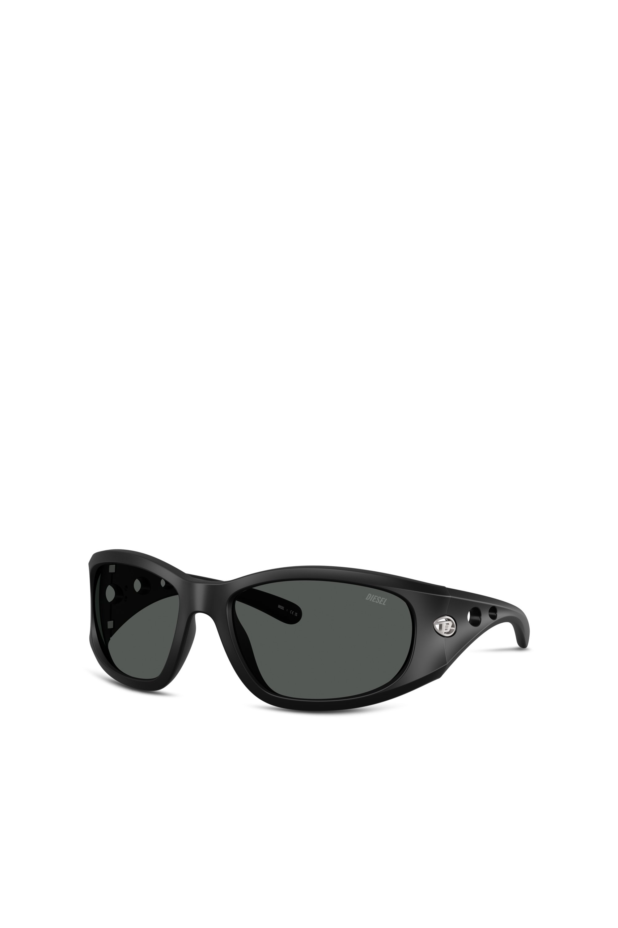 Diesel - 0DL3012U, Unisex's Rectangle sunglasses in ブラック - 1