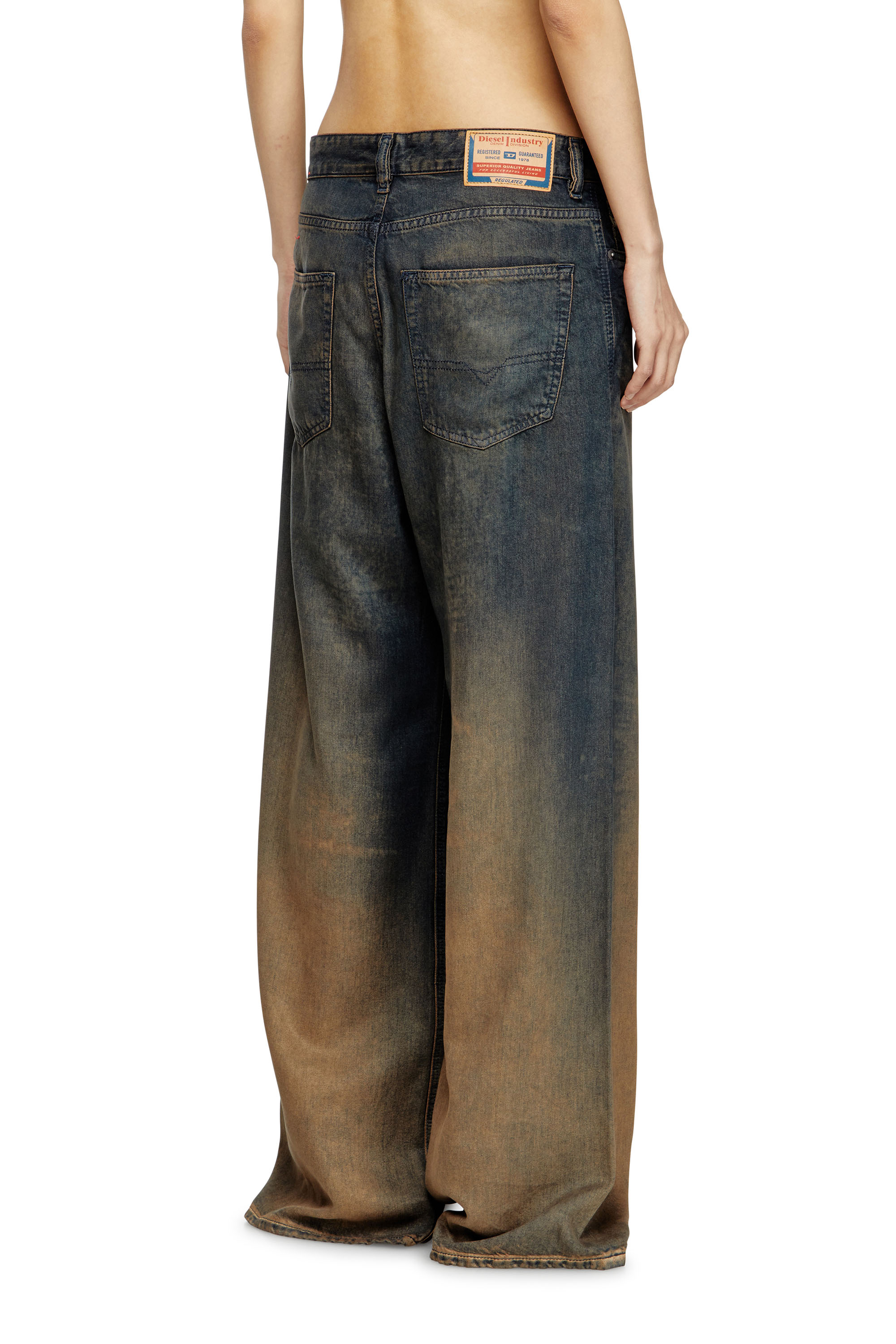 Diesel - Female's Relaxed Jeans 1996 D-Sire 068TF, ブルー/ブラウン - 4