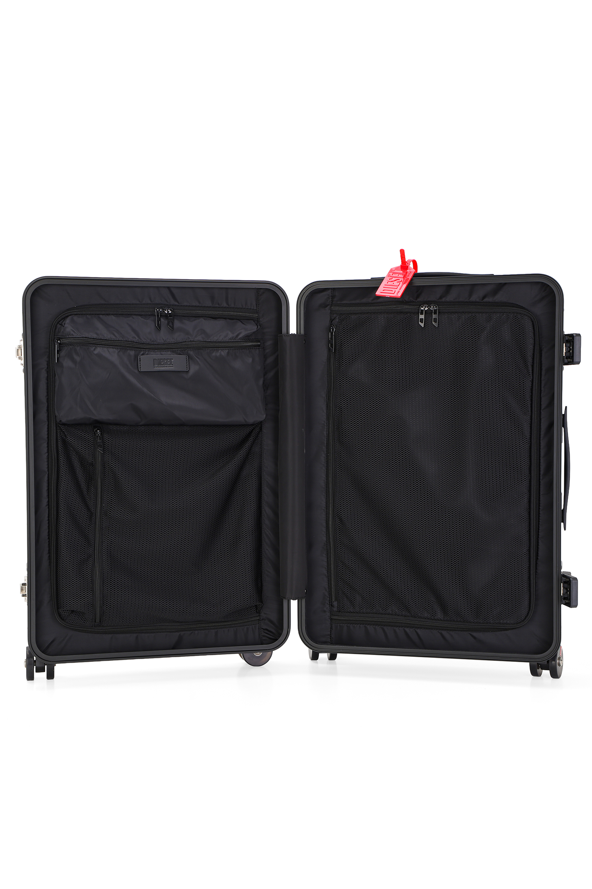 Diesel - DIESEL PC STRONG IMAGE TROLLEY- DSL003, Unisex's Rugged carry‑on suitcase 24" in ブラック - 4