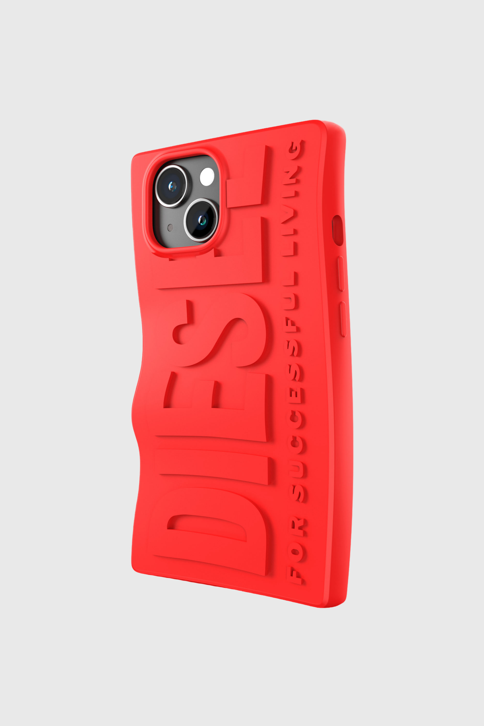Diesel - 54116 MOULDED CASE, Unisex's iPhone 15 シリコンケース in レッド - 3