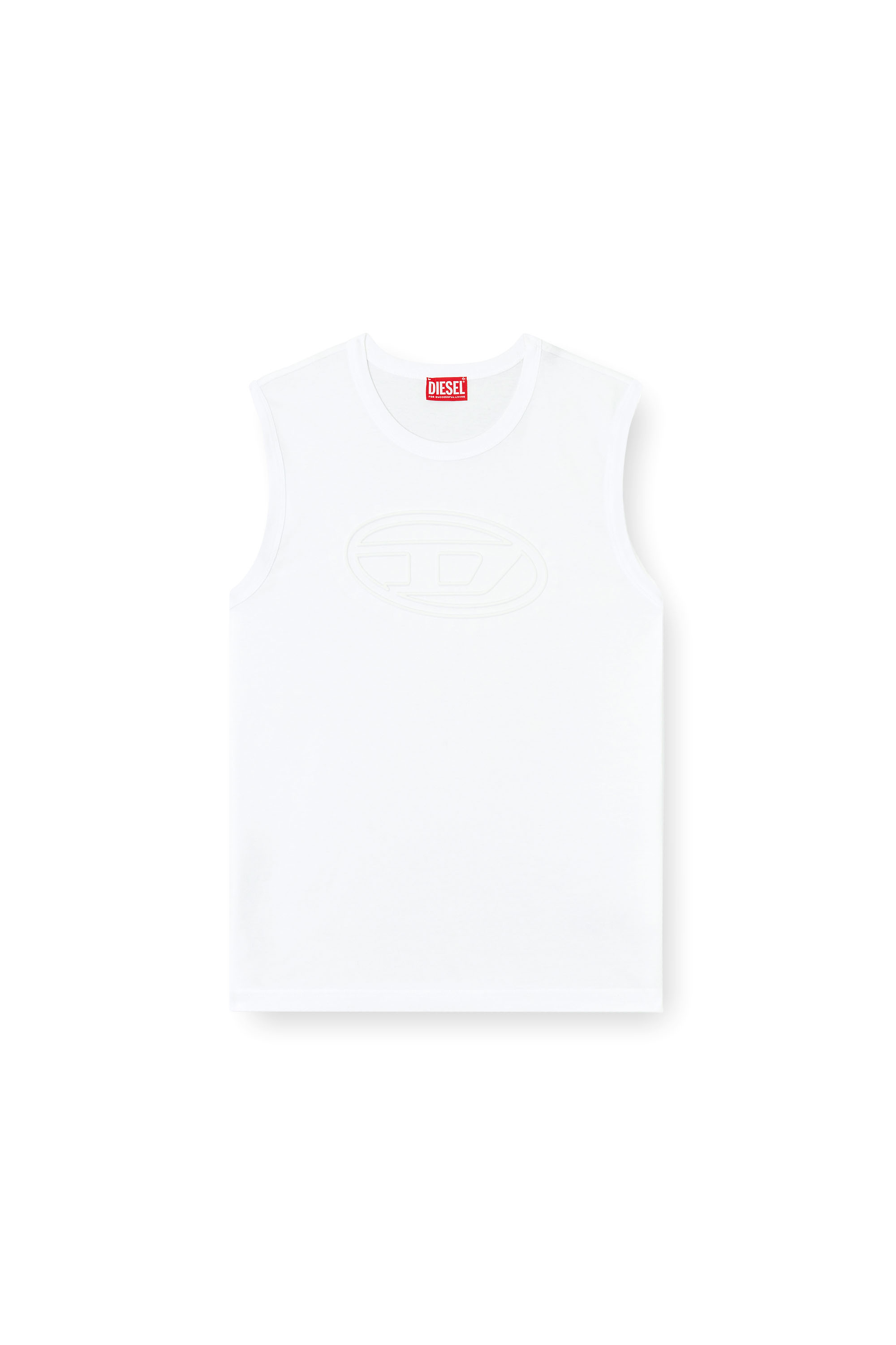 Diesel - T-BISCO-BIGOVAL, Male's Sleeveless top in ホワイト - 3