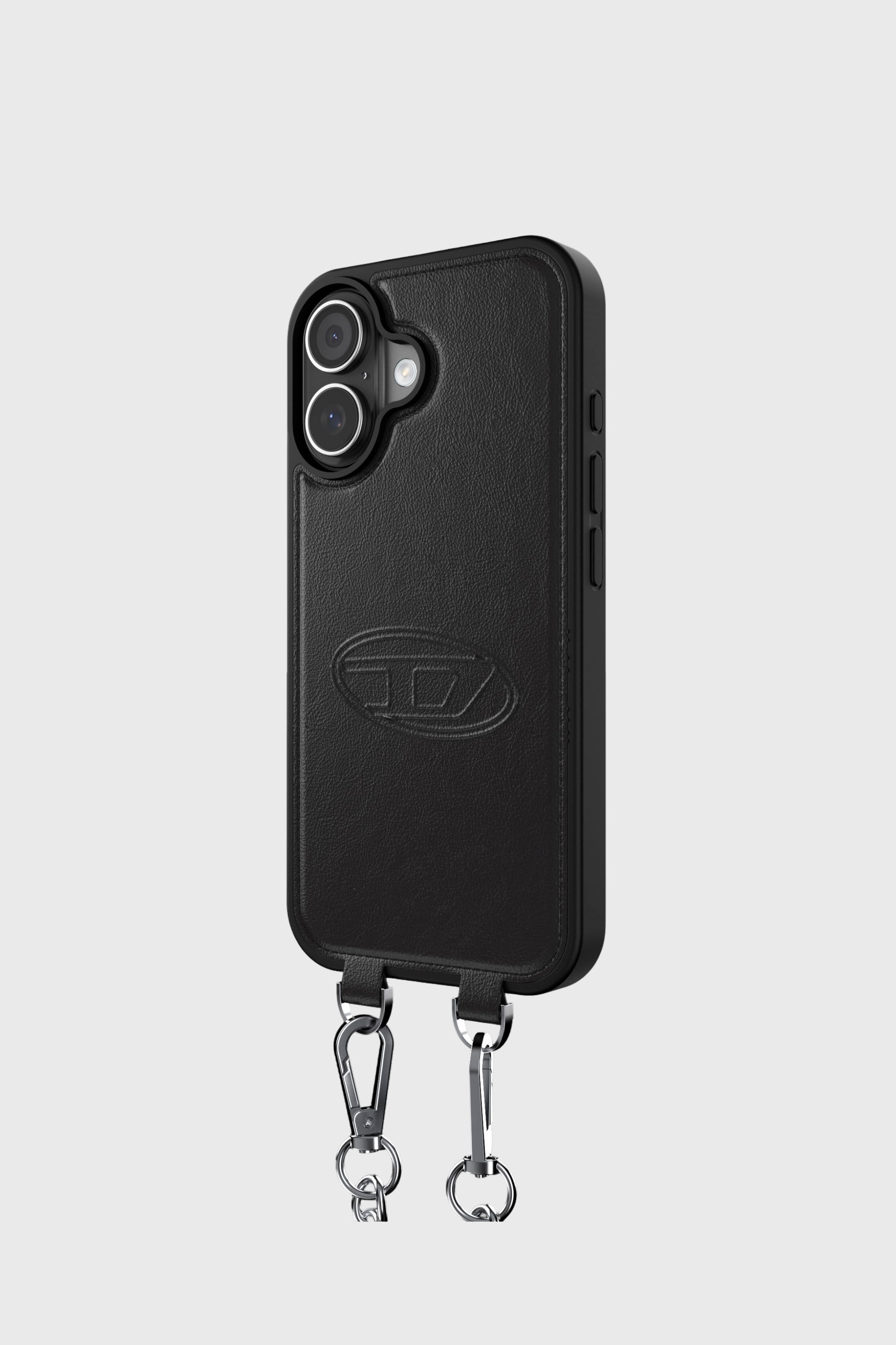 Diesel - 60661 MOULDED CASE, Unisex's Oval D case with wrist strap and MagSafe for iPhone 17 in ブラック - 4