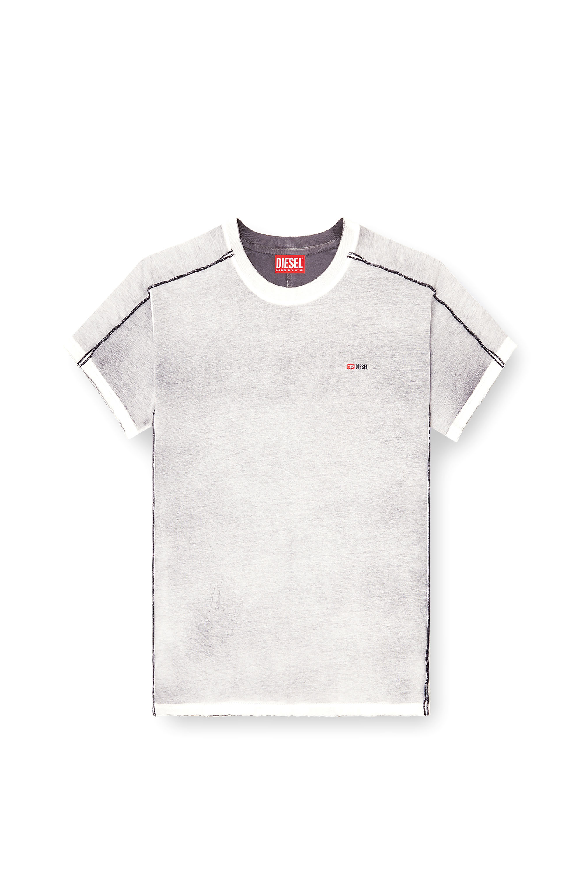 Diesel - T-IMY, Female's Tシャツ in ライトグレー - 2