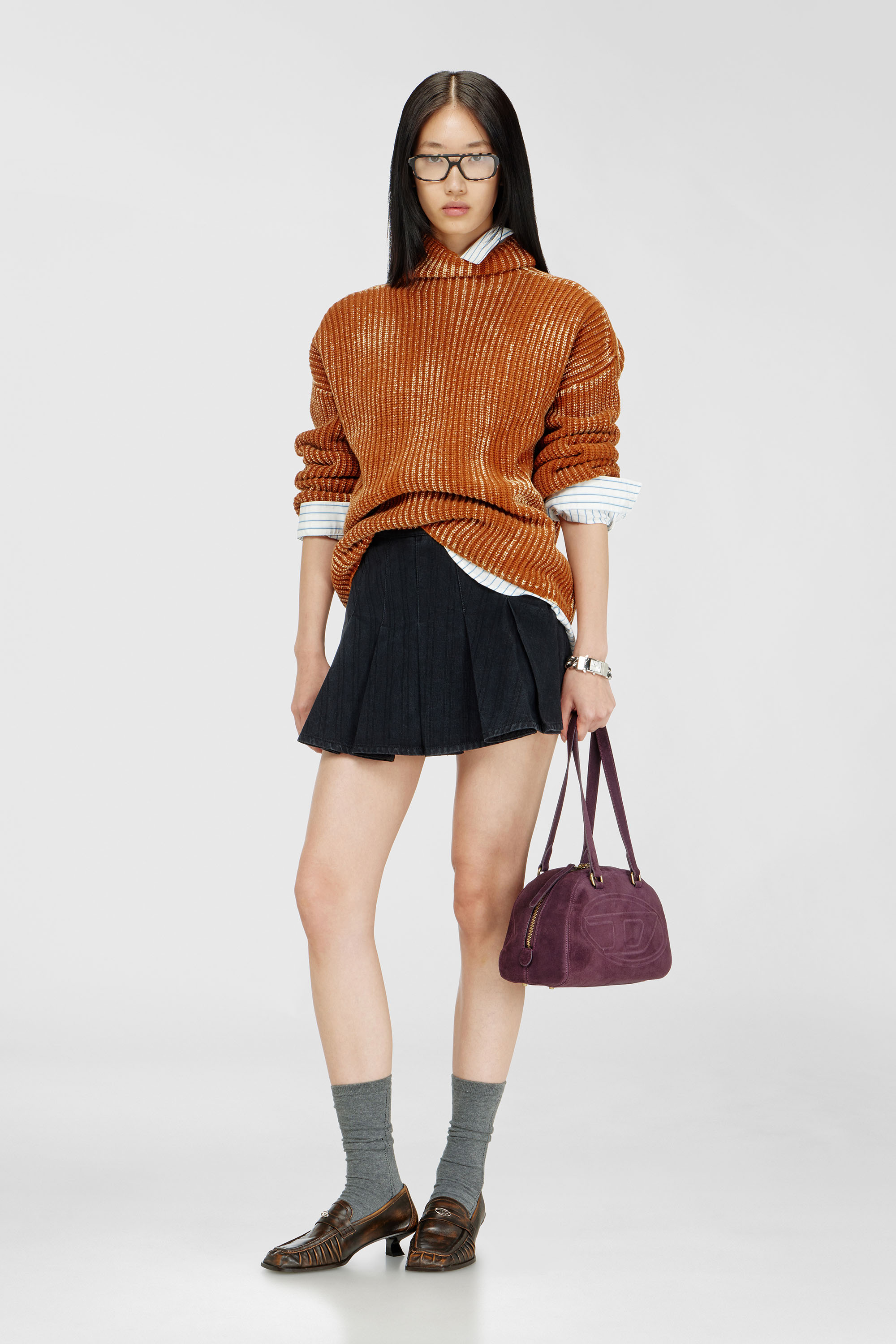 Diesel - M-AMET, Female's プルオーバーニット in ブラウン - 2