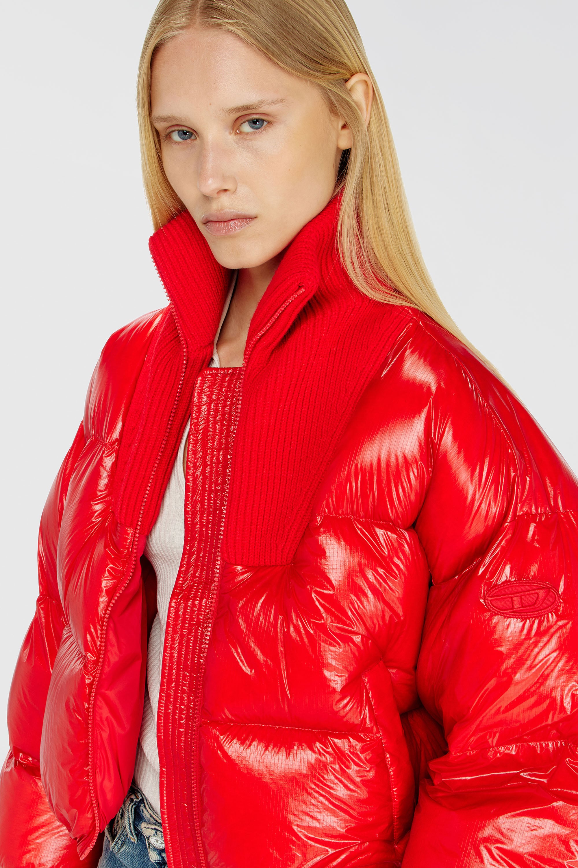 Diesel - W-ARRIOR, Female's ダウンジャケット in レッド - 4