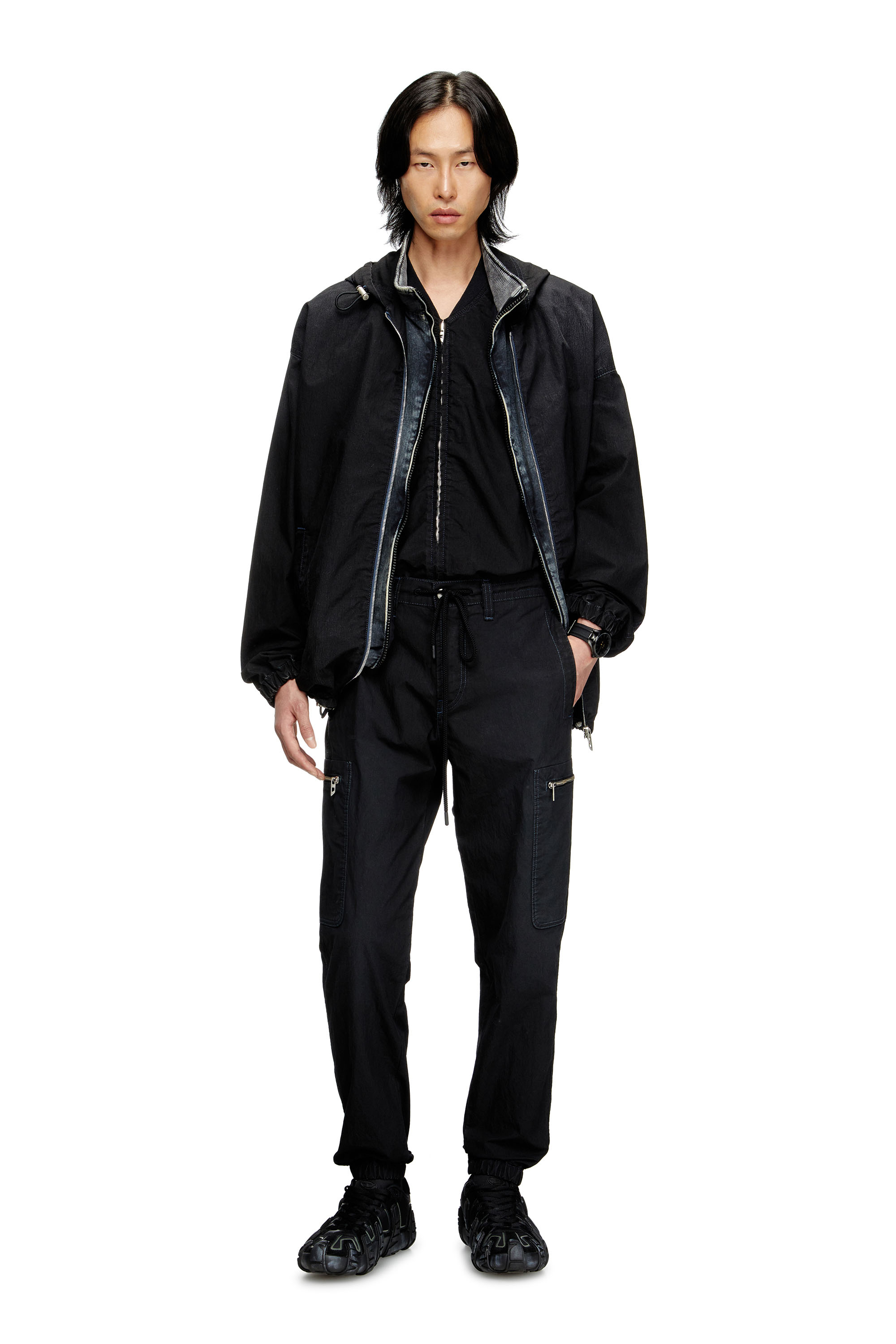 Diesel - Unisex's Slim D-Lab JoggJeans® 068SJ, ブラック/ダークグレー - 1