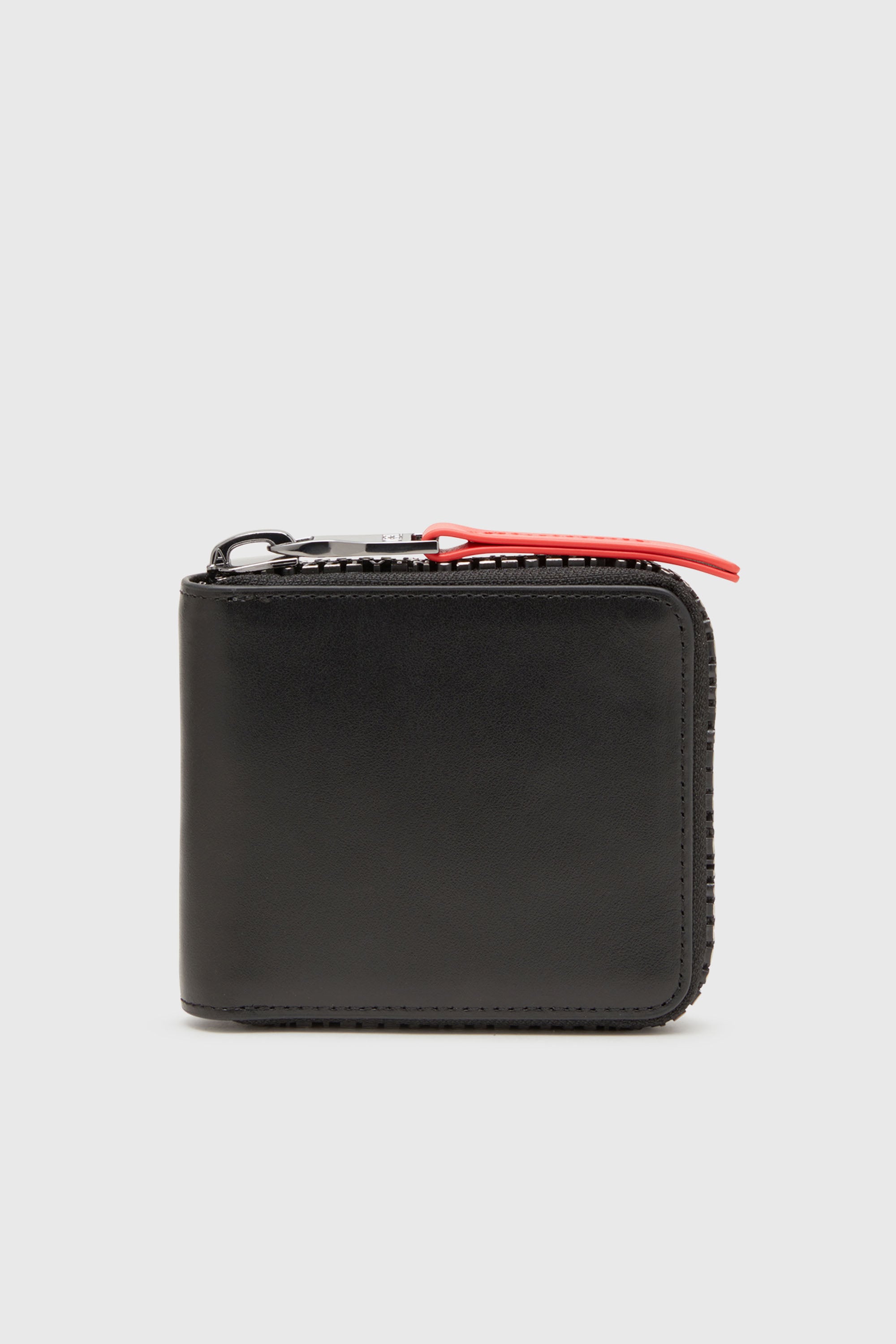 Diesel - ZIP-D BI-FOLD COIN ZIP XS, Male's Leather zip wallet with logo zip in ブラック - 1