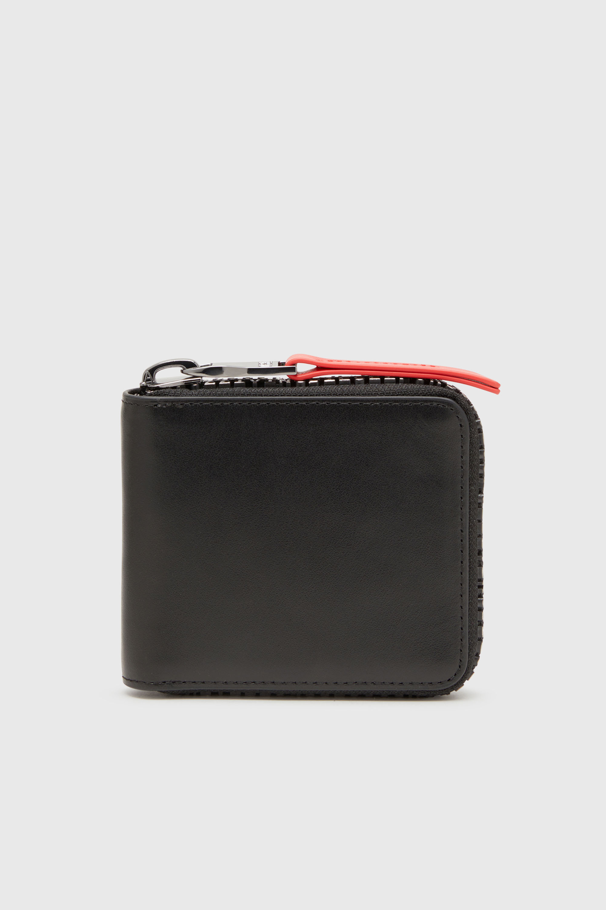 Diesel - ZIP-D BI-FOLD COIN ZIP XS, Male's Leather zip wallet with logo zip in ブラック - 1