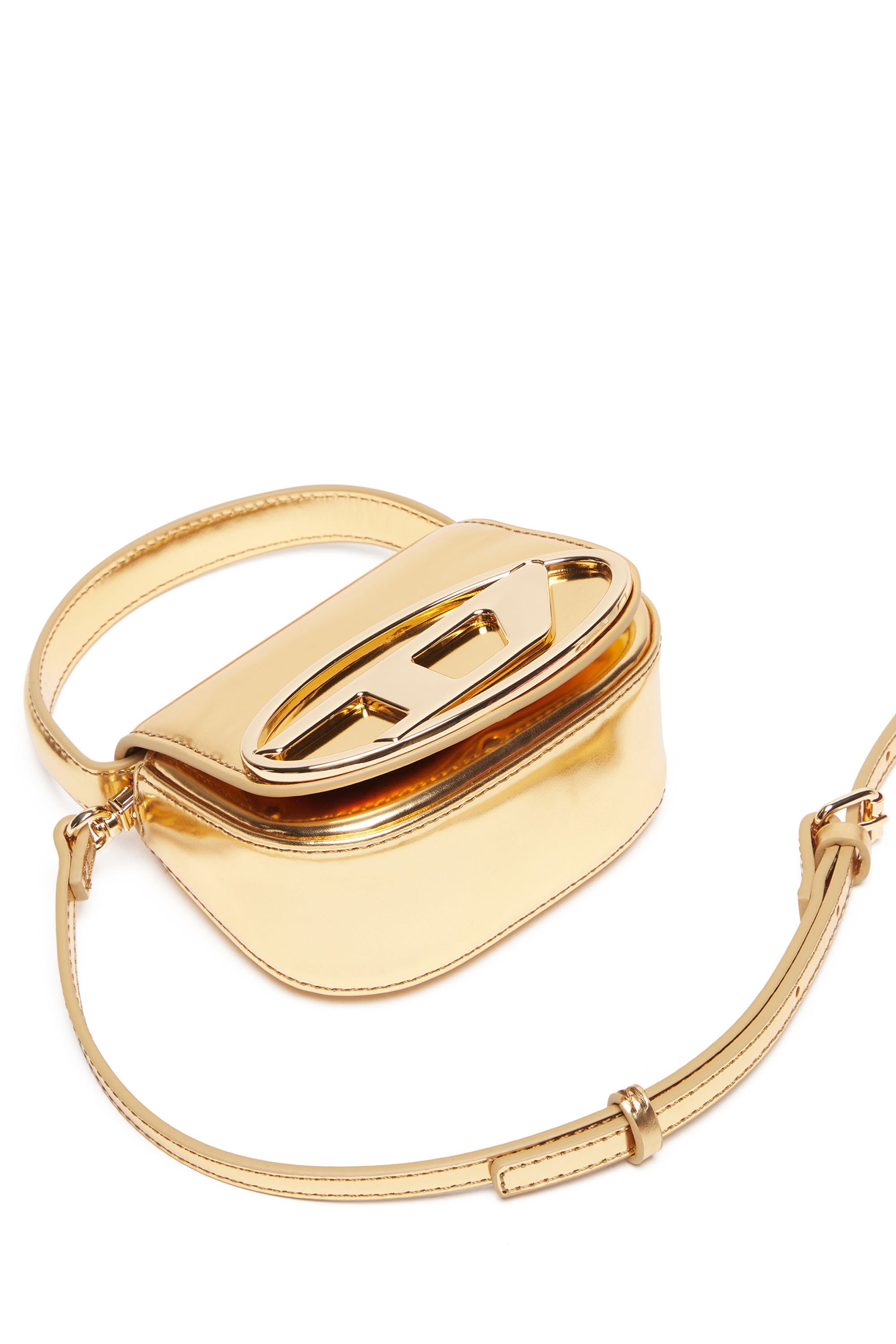 Diesel - 1DR-XS-S, Female's カウレザーショルダーバッグXS in ゴールド - 5