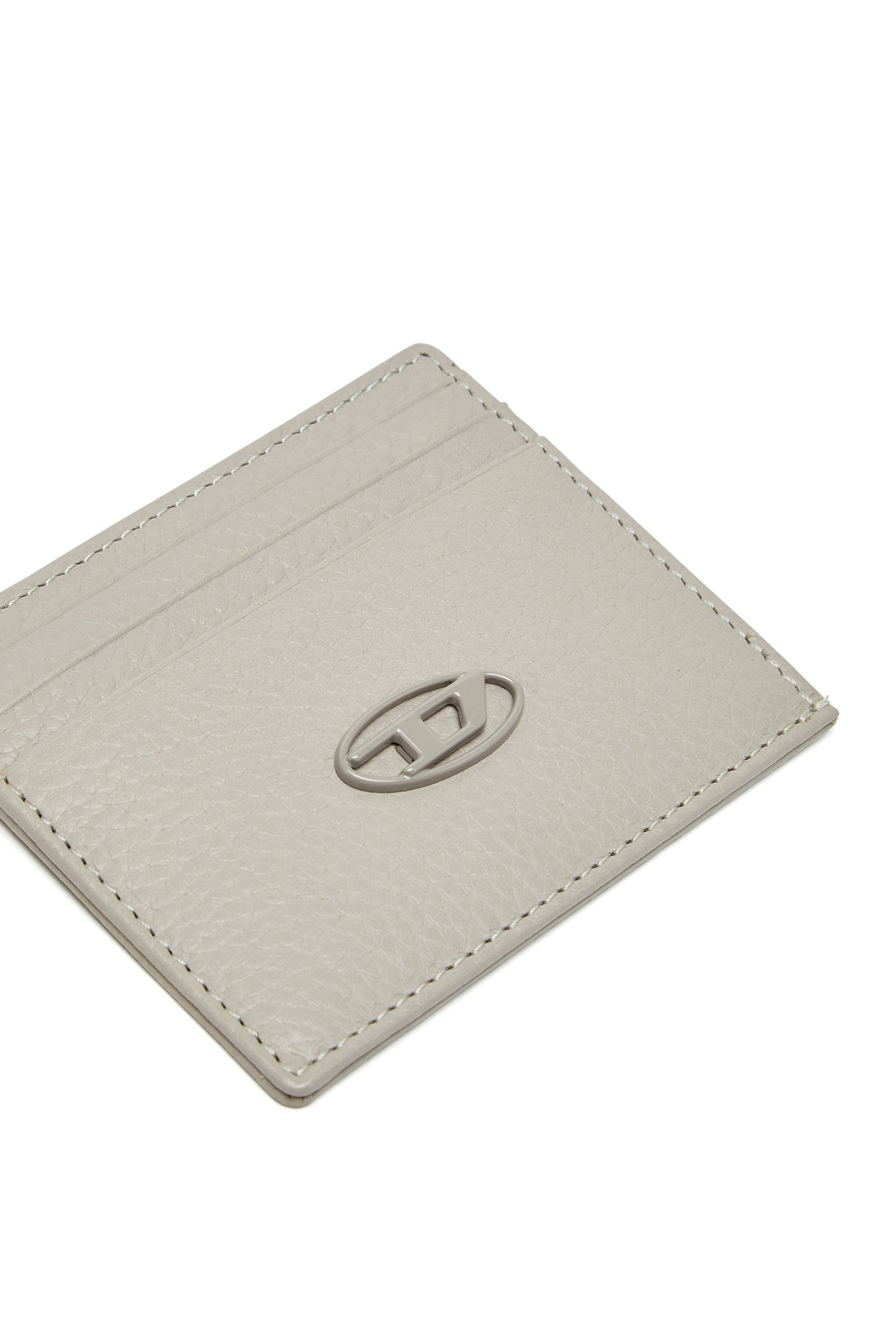 Diesel - CARD CASE, Male's カウレザーカードケース in ライトグレー - 4