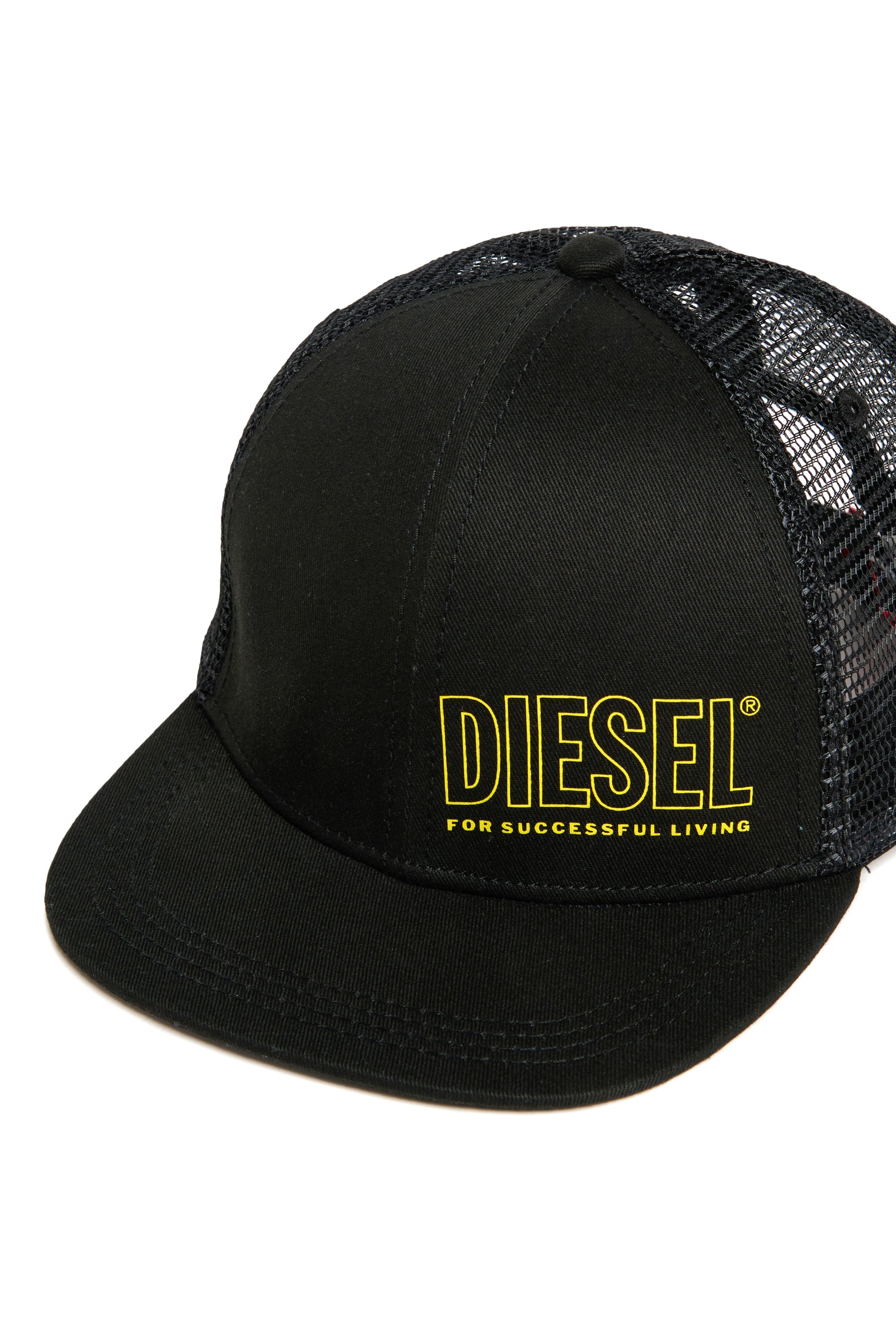 Diesel - FIDDIT, Male's Baseball cap in cotton and mesh in ブラック - 3