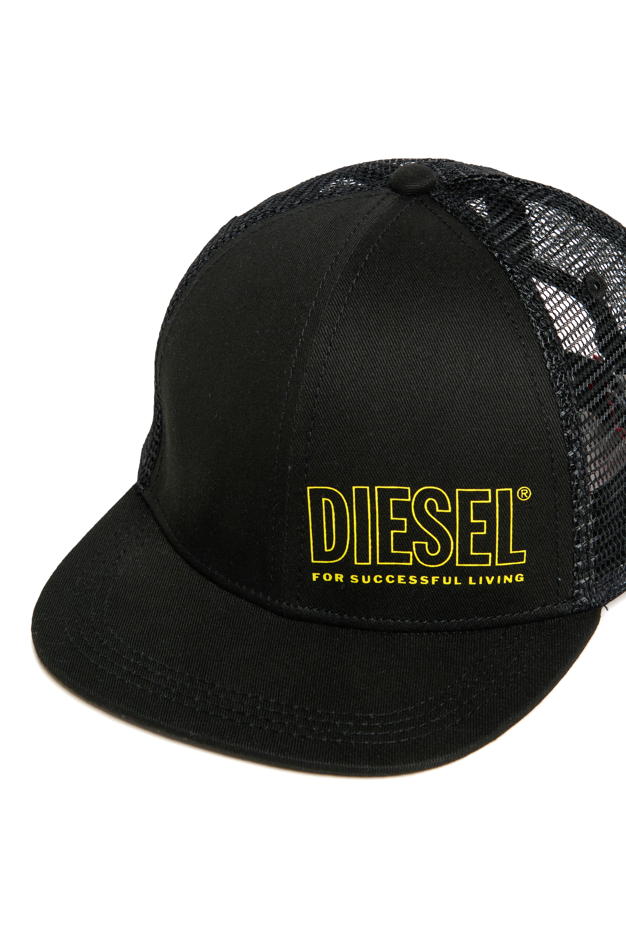 Diesel - FIDDIT, Male's Baseball cap in cotton and mesh in ブラック - 3