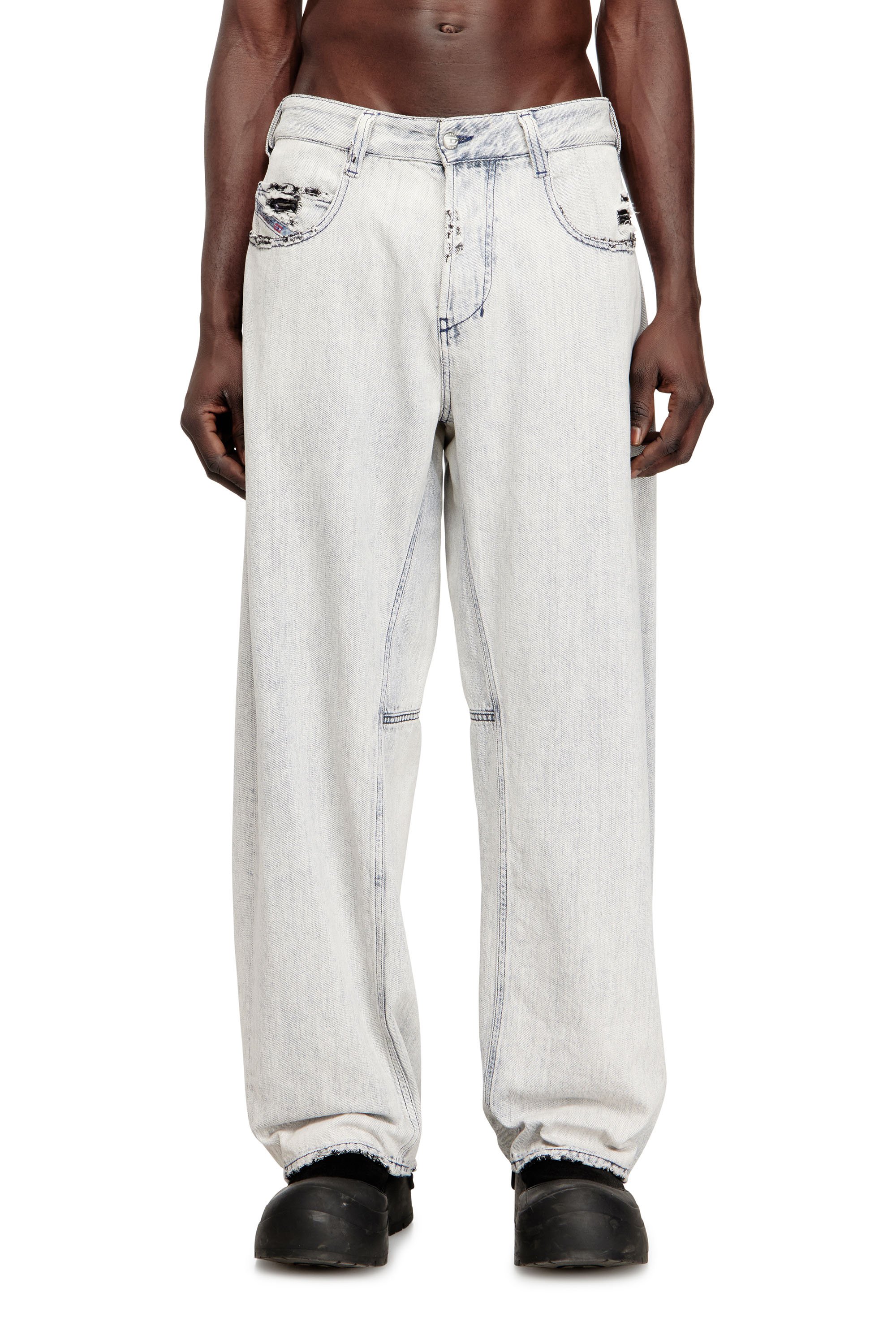 Diesel - Unisex's Relaxed Jeans 1997 D-Enim-M 068UR, ライトブルー - 1