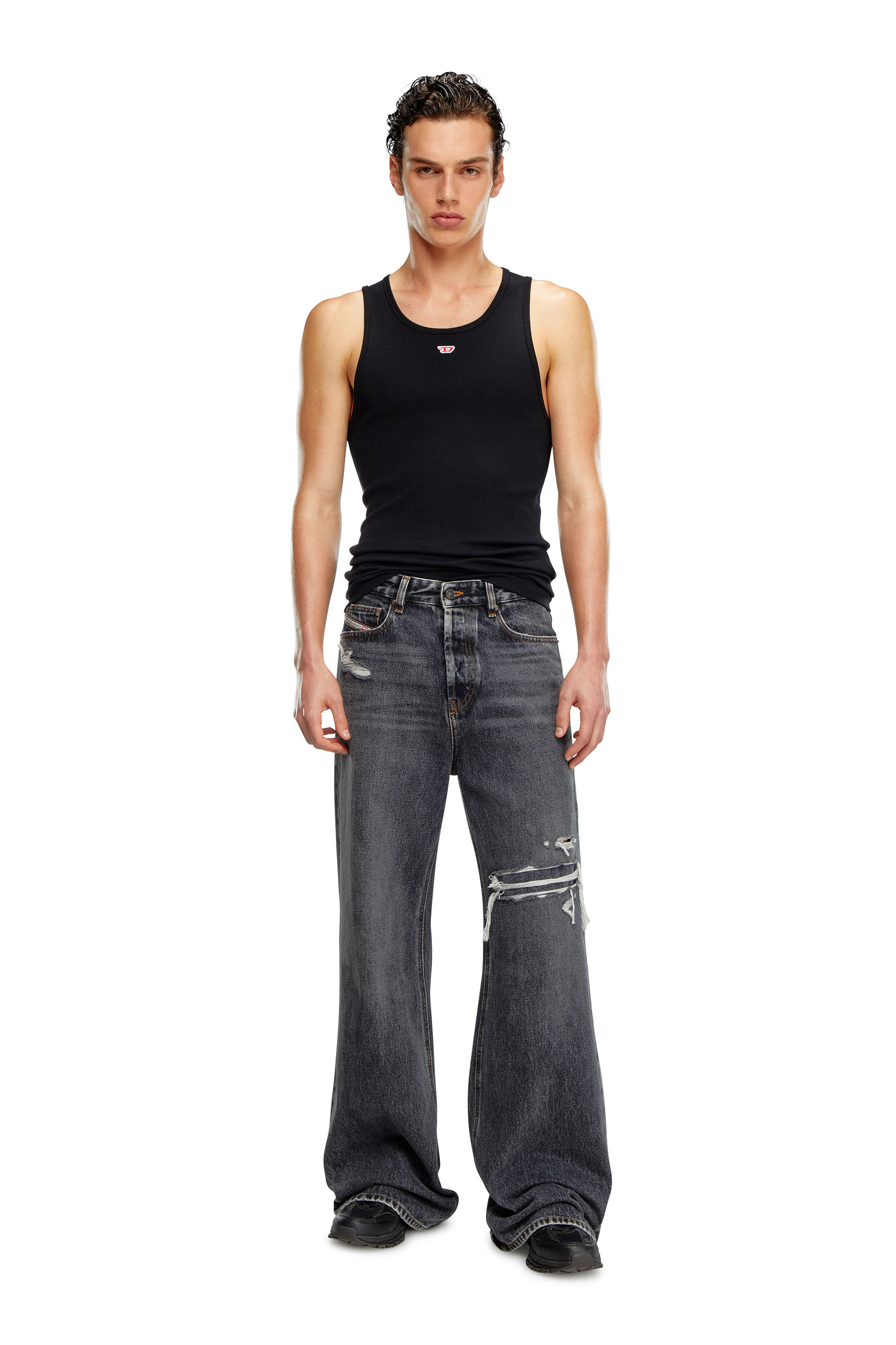 Diesel - Female's Relaxed Jeans 1996 D-Sire 007F6, ブラック/ダークグレー - 7