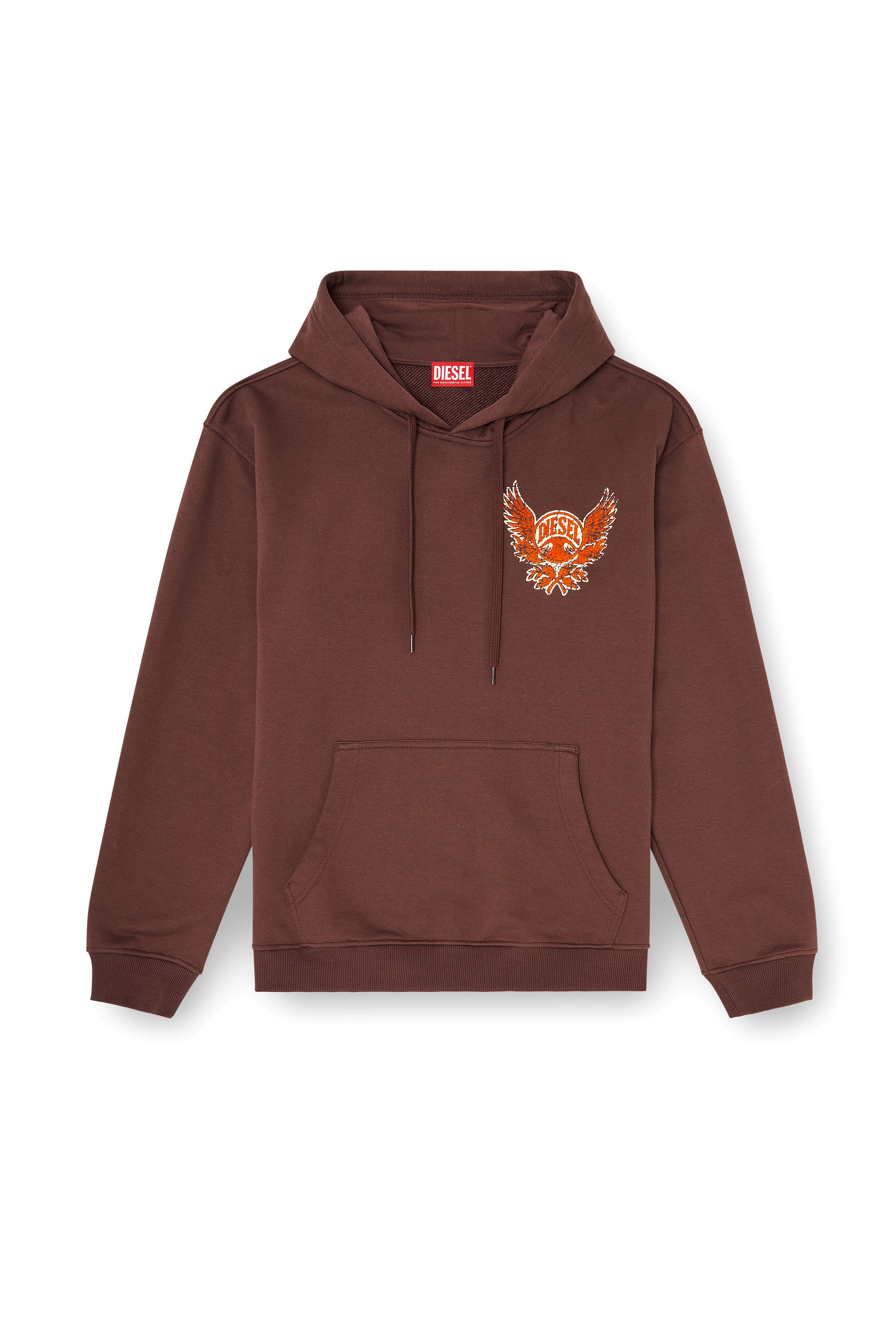 Diesel - S-NORM-HOOD-AA2, Male's プルオーバーパーカー in ブラウン - 3