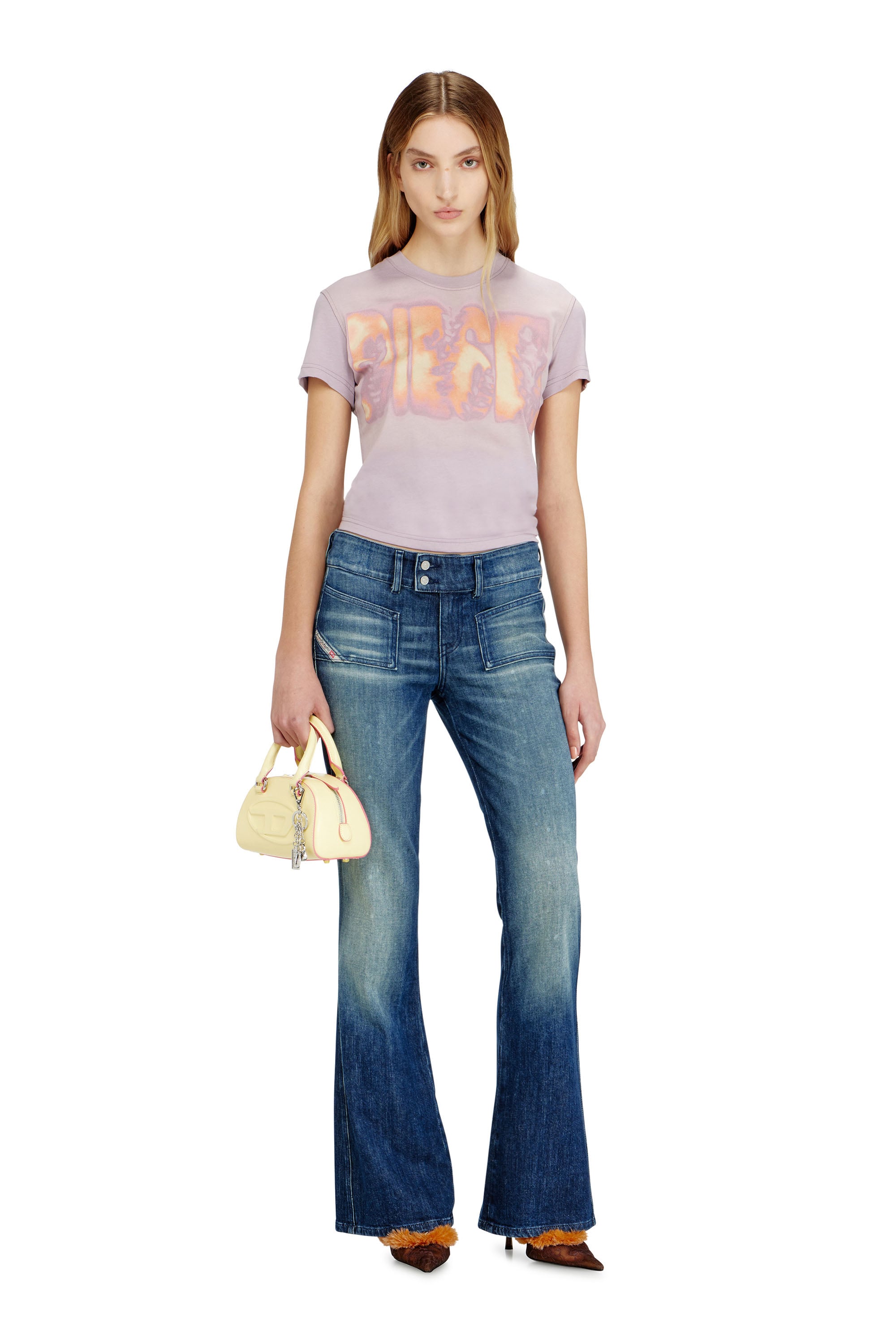 Diesel - T-ILA-AA3, Female's Tシャツ in ライラック - 1