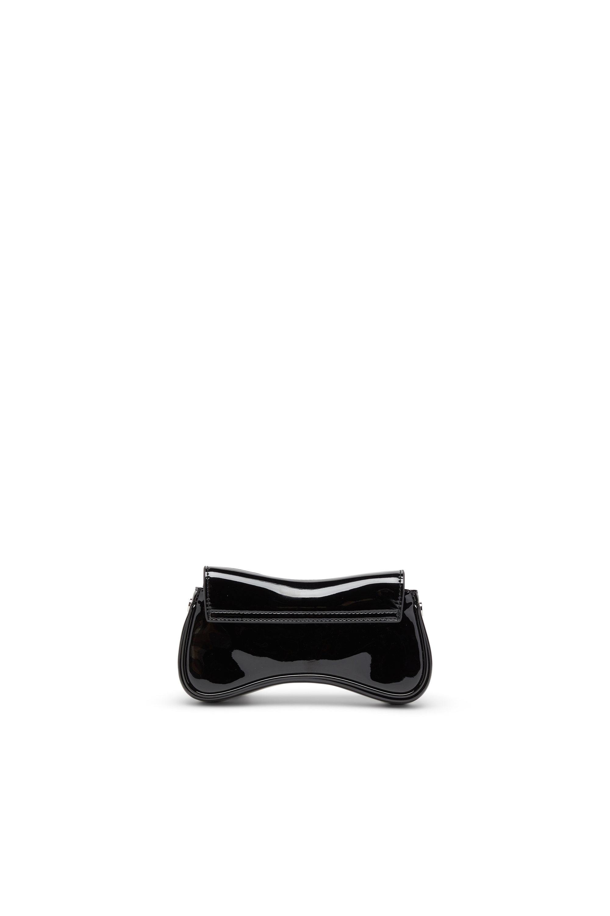 Diesel - PLAY CROSSBODY XS, Female's Play-Small crossbody bag  in glossy PU in ブラック/フラッシュミラー - 2