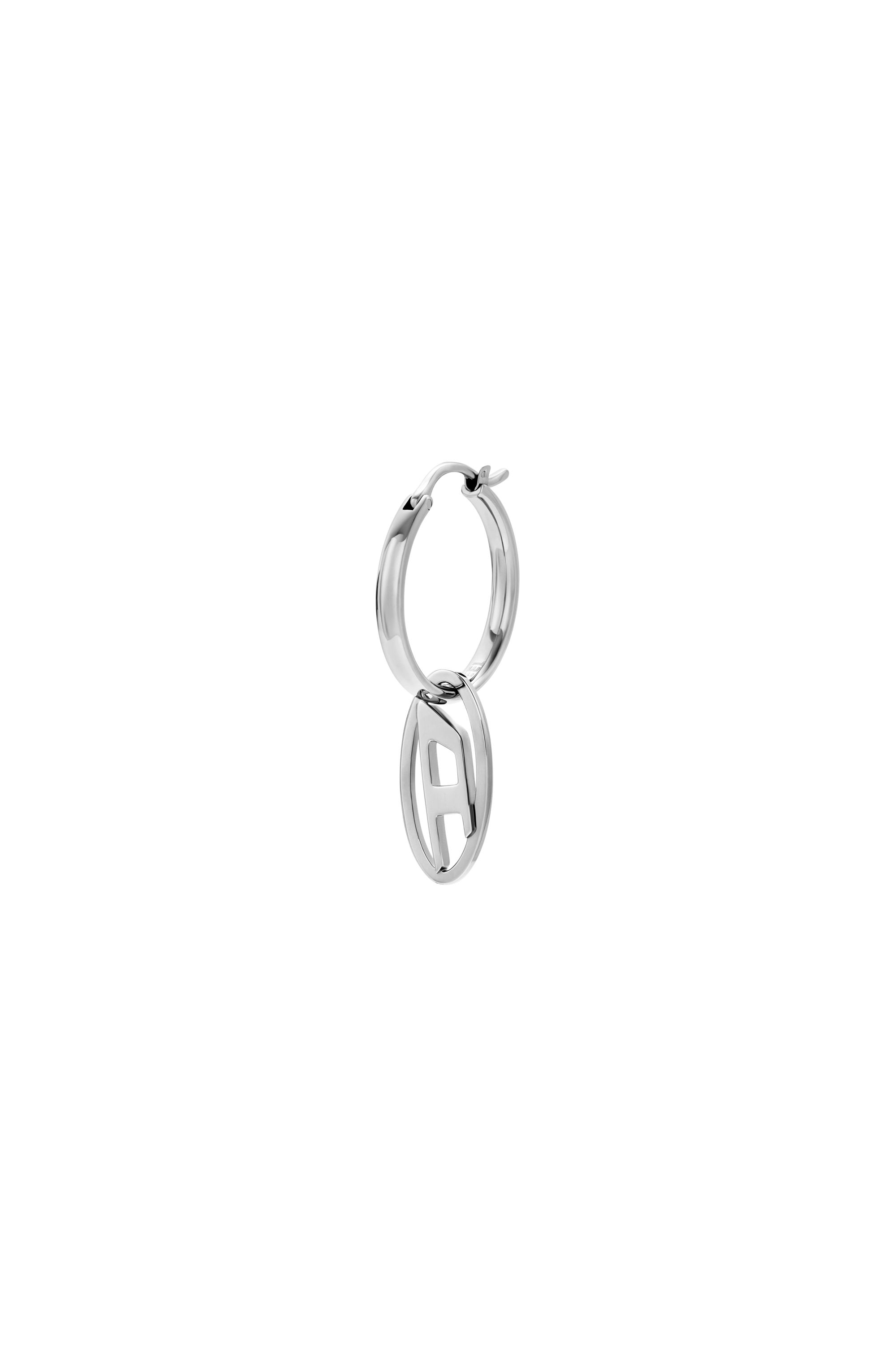 Diesel - DX1601040, Unisex's Stainless Steel Hoop Earring in シルバー - 1