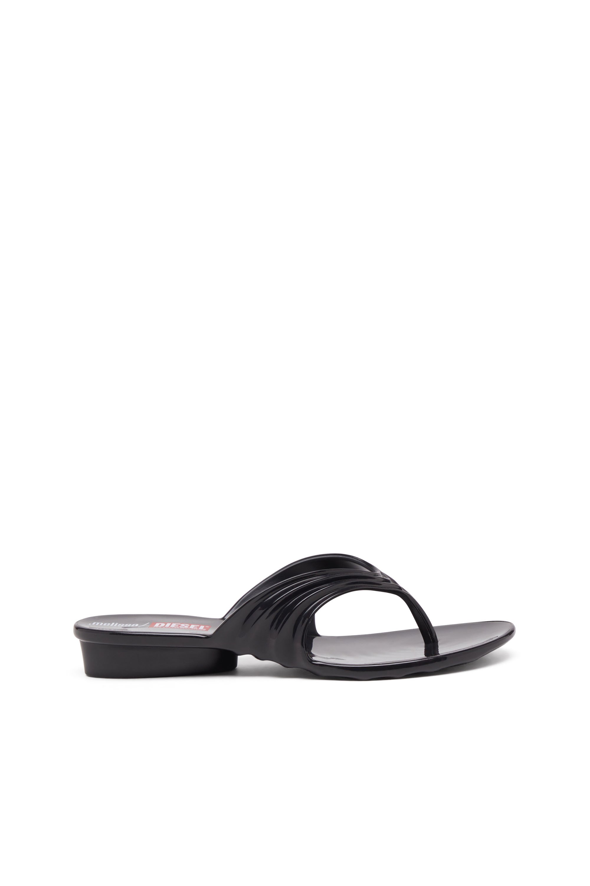 Diesel - MELISSA QUANTUM THONG, Female's Sculptural flip-flops in Melflex® in ブラック - 1