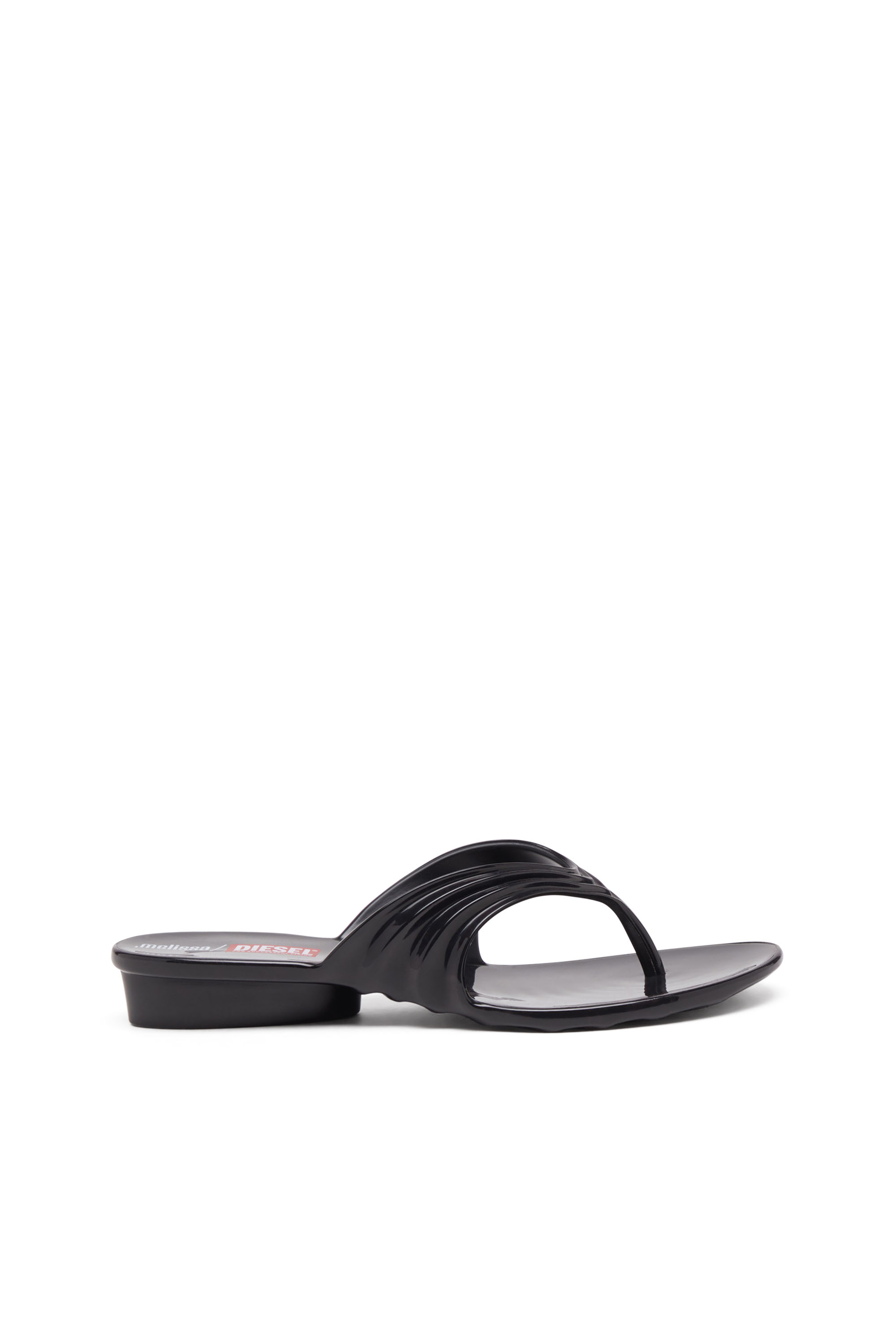 Diesel - MELISSA QUANTUM THONG, Female's Sculptural flip-flops in Melflex® in ブラック - 2