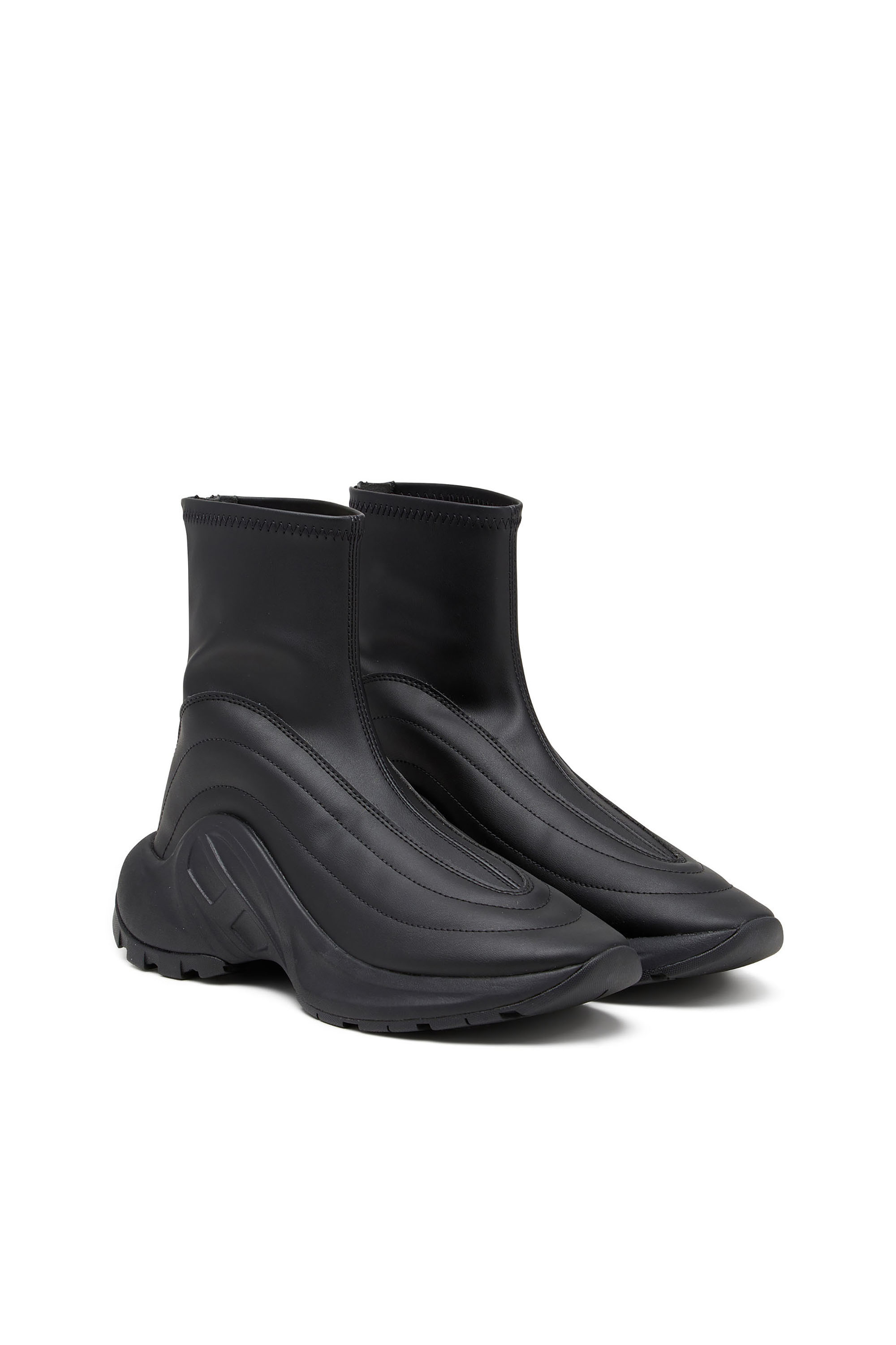 Diesel - S-D-RUNNER BOOTIE X, Unisex's ショートブーツ in ブラック - 2