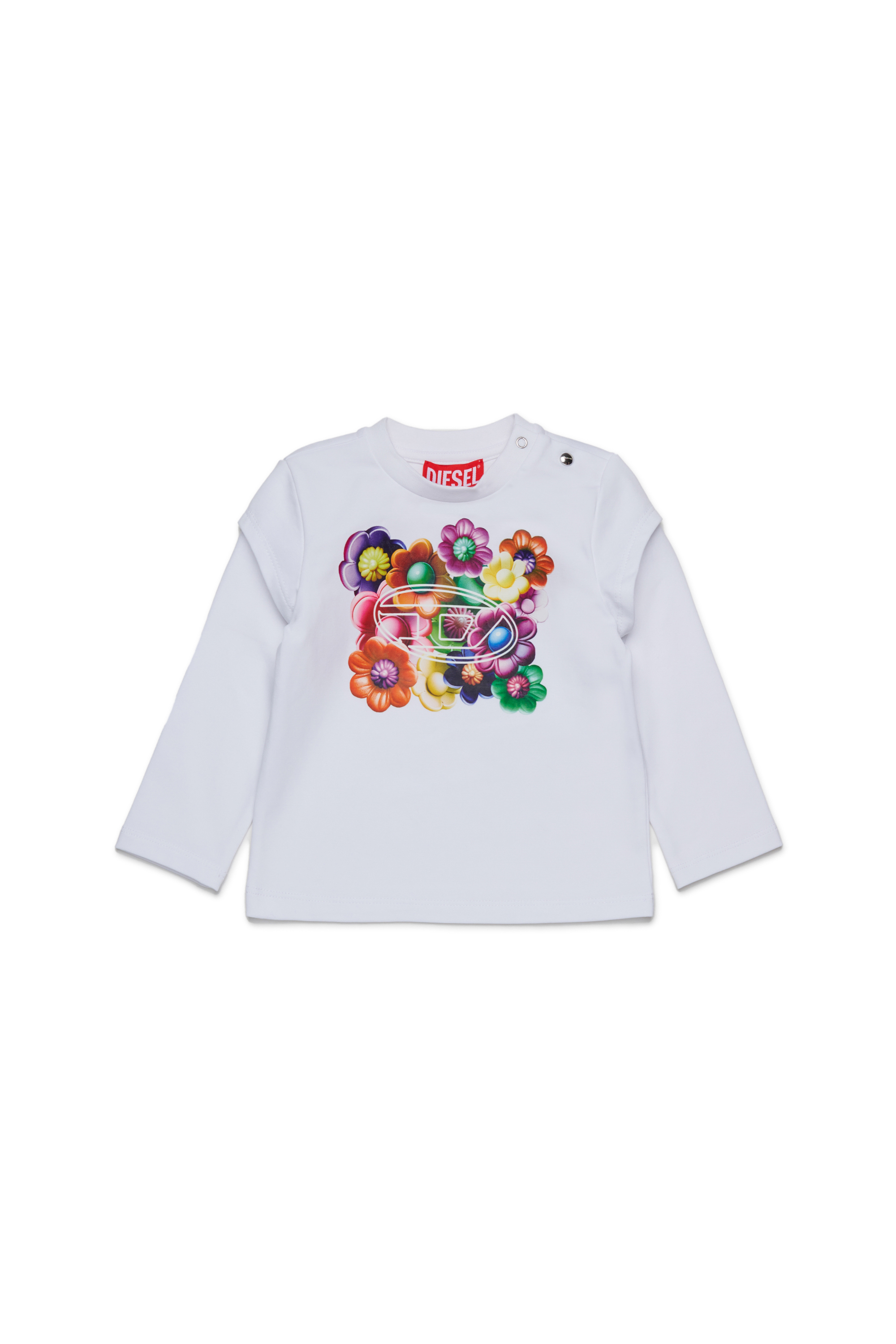 Diesel - TESBIB, Female's 長袖Tシャツ in ホワイト - 1