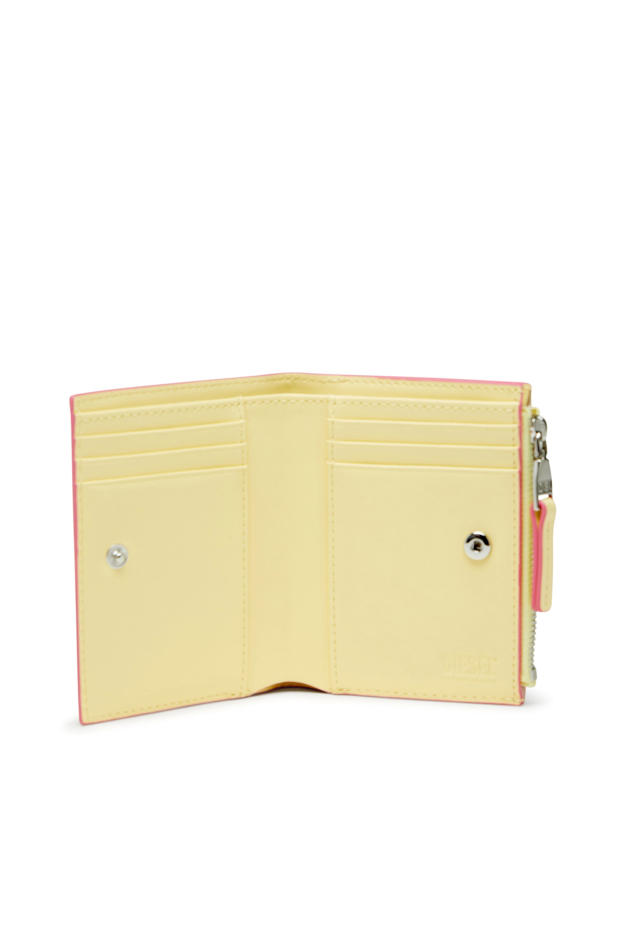 Diesel - 1DR BI-FOLD ZIP II, Female's 二つ折りウォレット in イエロー - 3