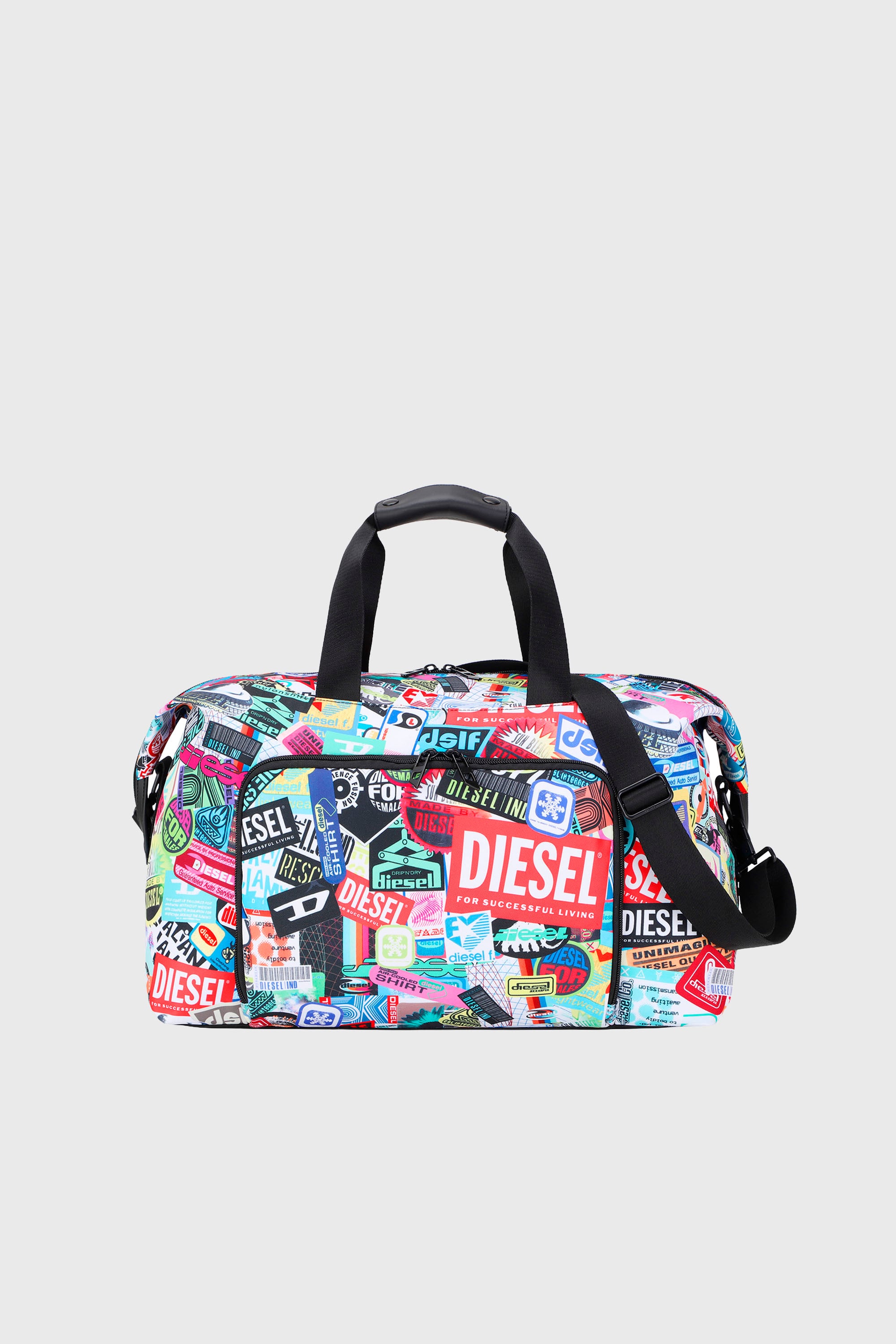 Diesel - DIESEL PC PRINTED DUFFLE-STICKERS- DSB00, Unisex's Pratical duffle bag with stickers in マルチカラー - 1