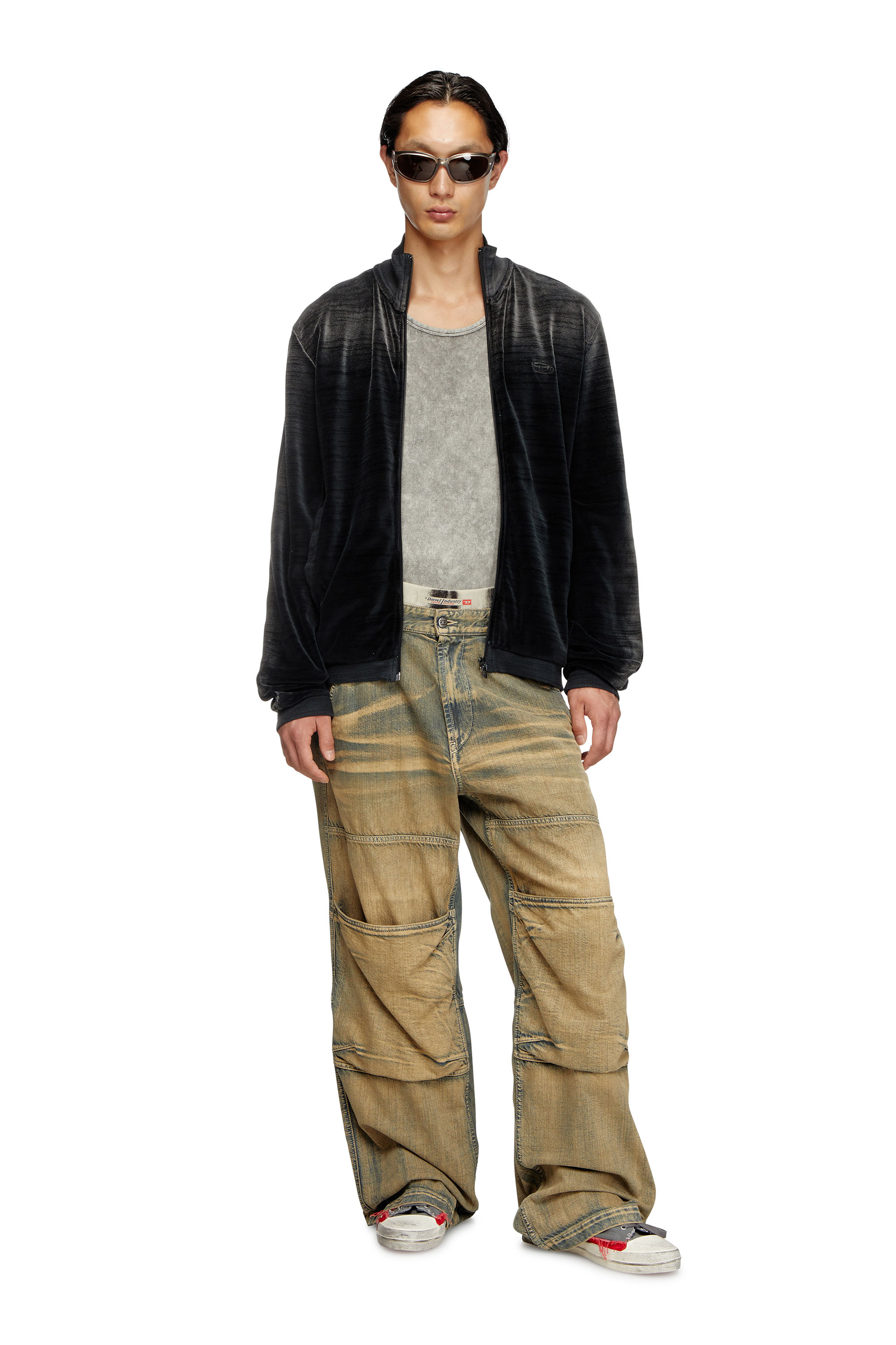 Diesel - Unisex's Relaxed Jeans D-Shift 09L49, ミディアムブルー - 1