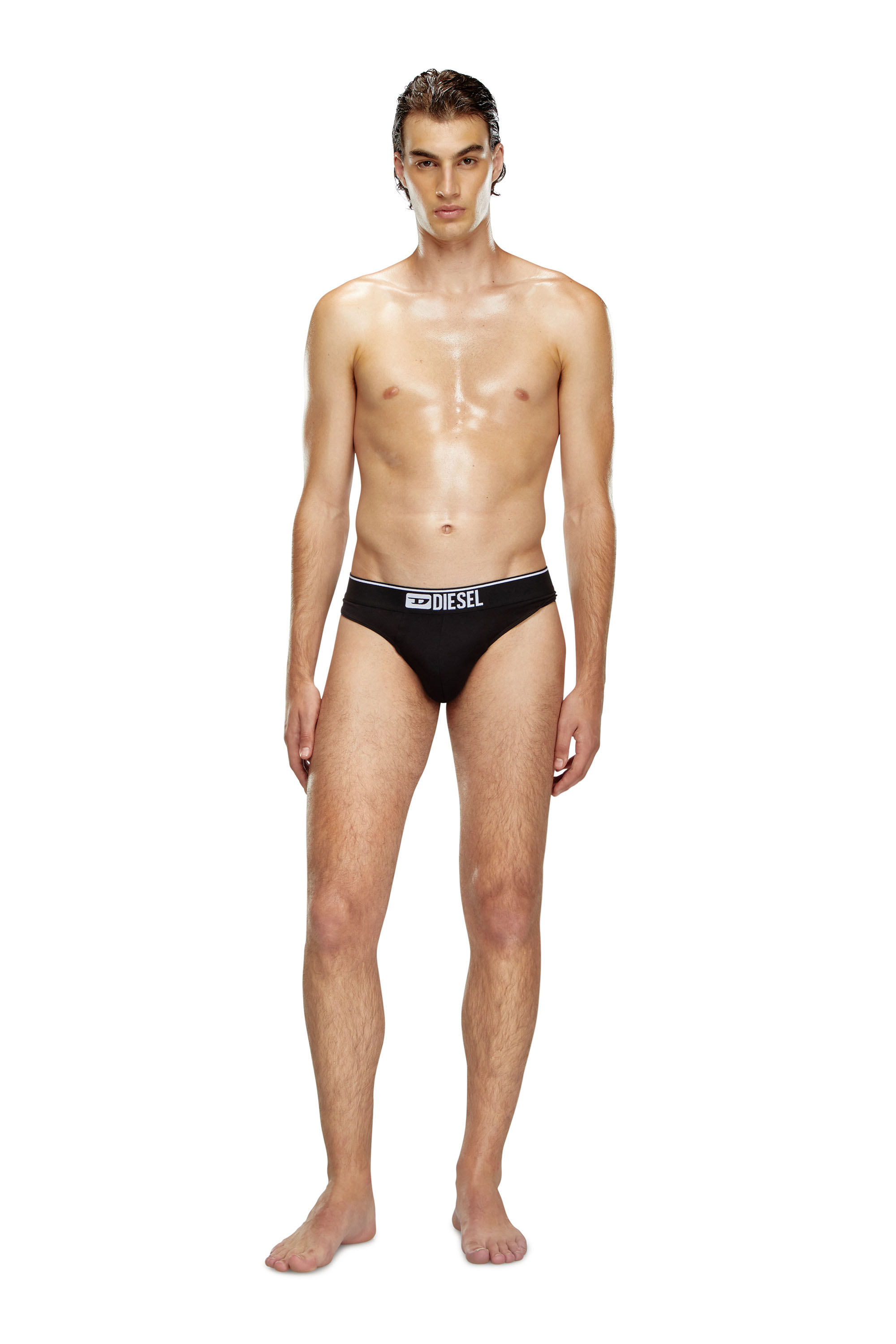 Diesel - UMBR-STRINGTHREEPACK, Male's アンダーウェアTバック3枚セット in ブラック - 3