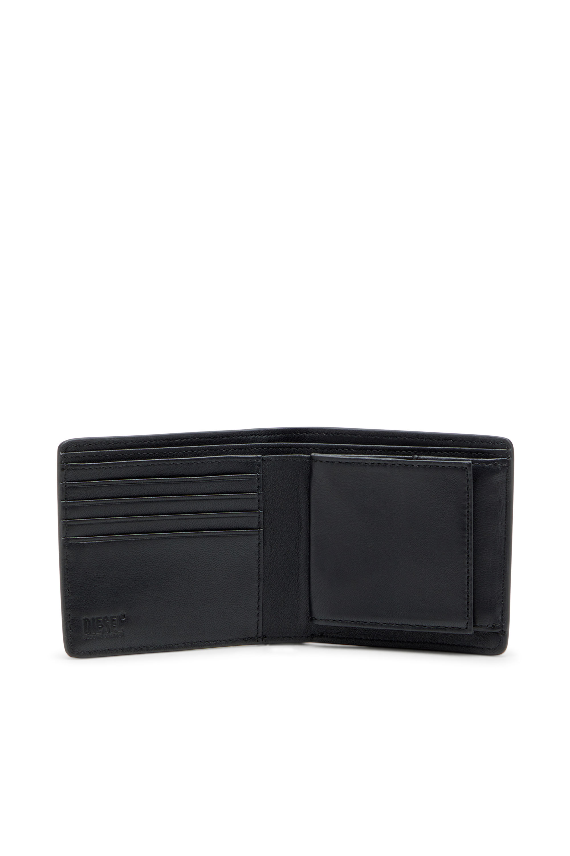 Diesel - BISCOTTO BI FOLD COIN S 3D, Male's Bi-fold wallet in semi gloss leather in null - 3
