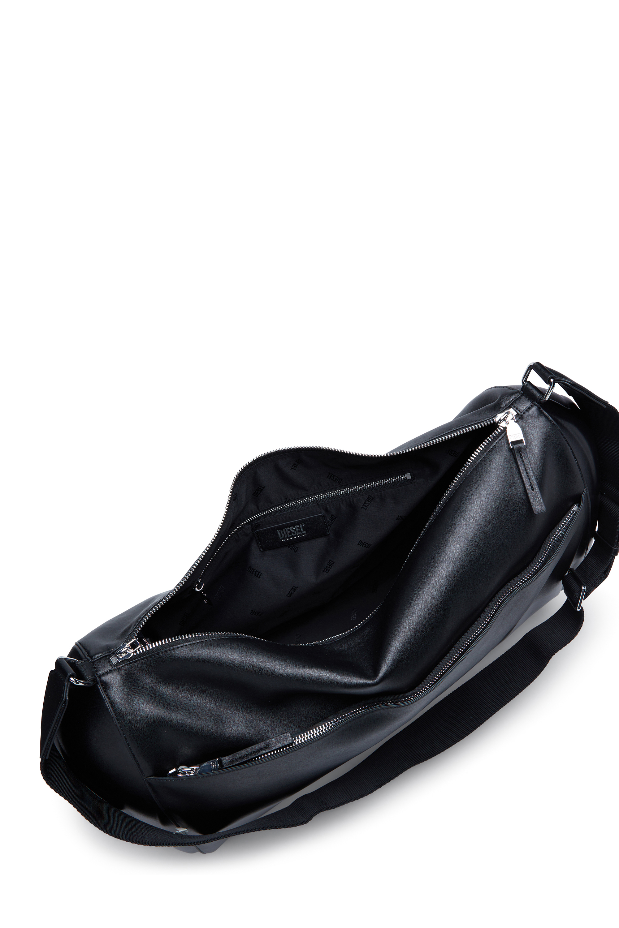 Diesel - LOAD-D DUFFLE X, Unisex's Load-D-Duffle bag with hard-shell logo sides in ブラック - 3