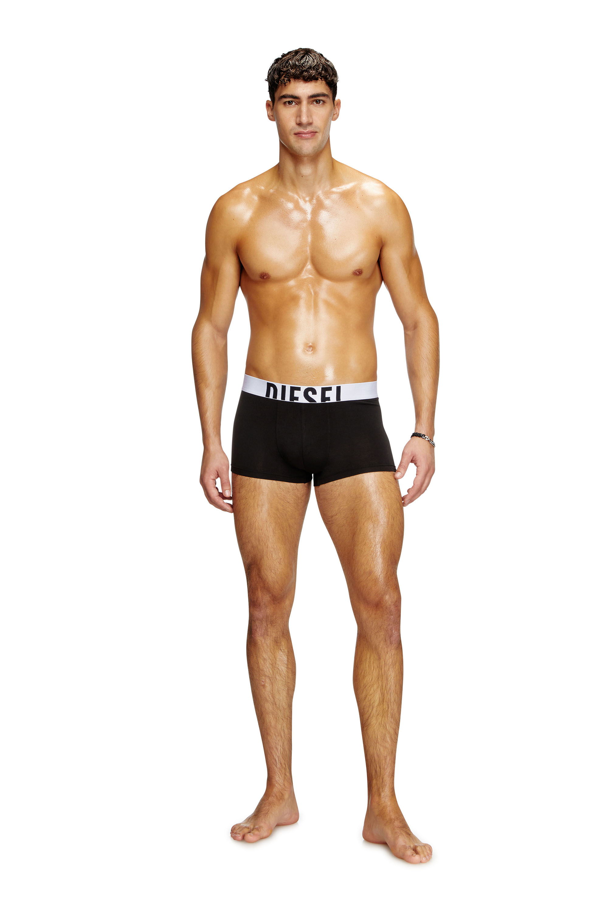 Diesel - DAMIEN-D-POP-3PACK-40, Male's Three-pack boxer briefs in stretch cotton in マルチカラー/ブロック - 3