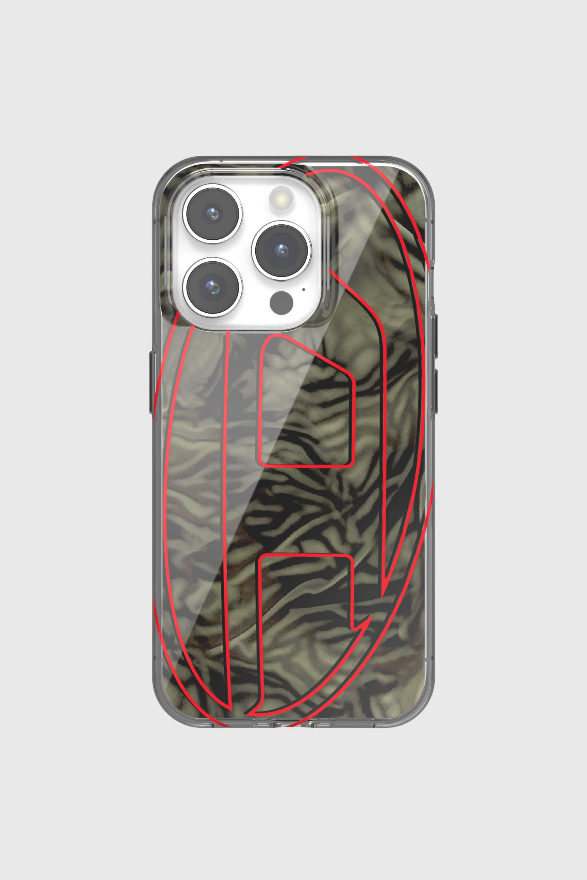 Diesel - 60052 AOP CASE, Unisex's iPhone 15 Pro in レッド/グリーン - 2
