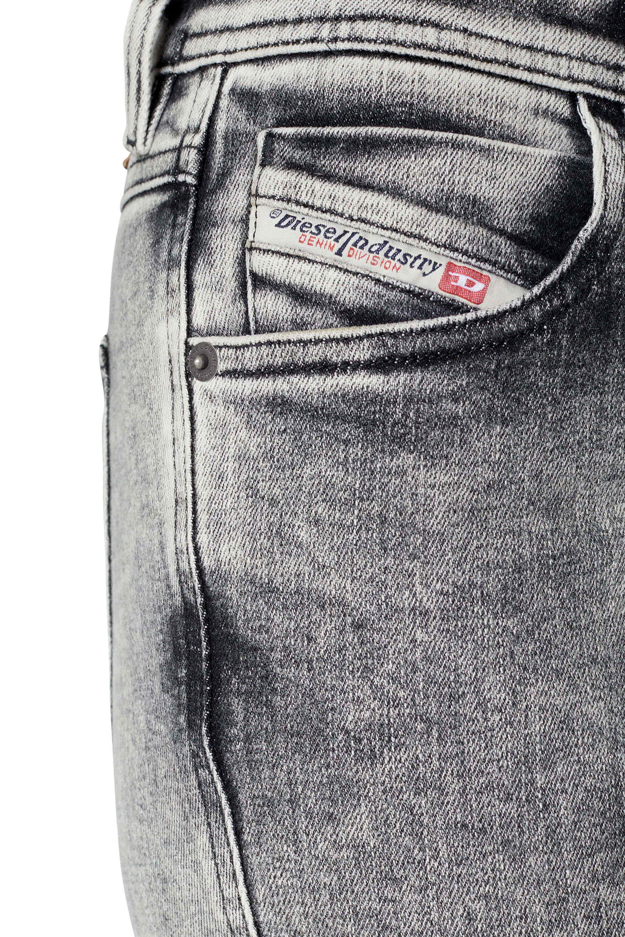 Diesel - 2015 BABHILA 09D89 Skinny Jeans, ライトグレー - Image 4