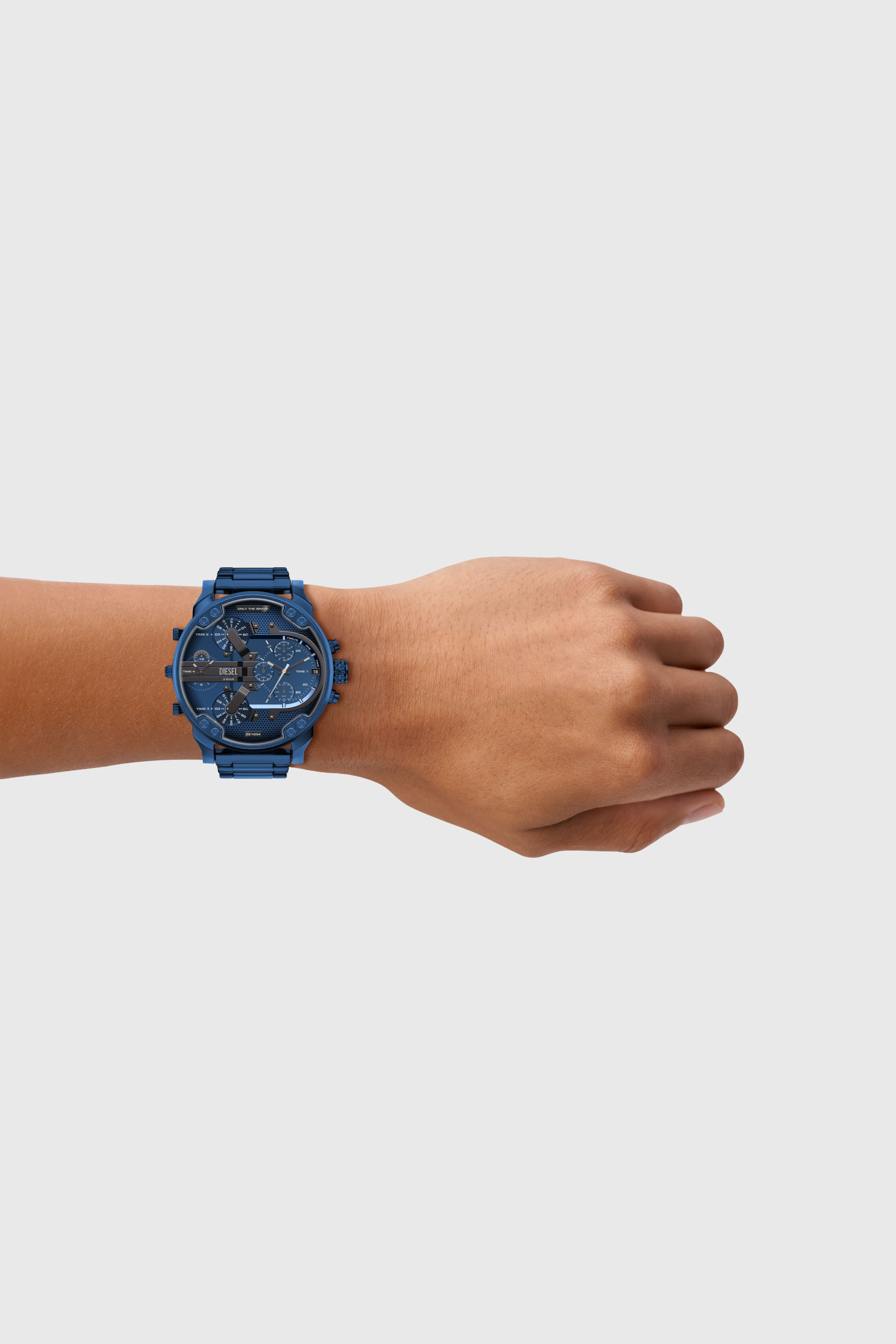 DZ7496 WATCH Mr. Daddy 2.0 Blue Stainless Steel Watch｜ブルー
