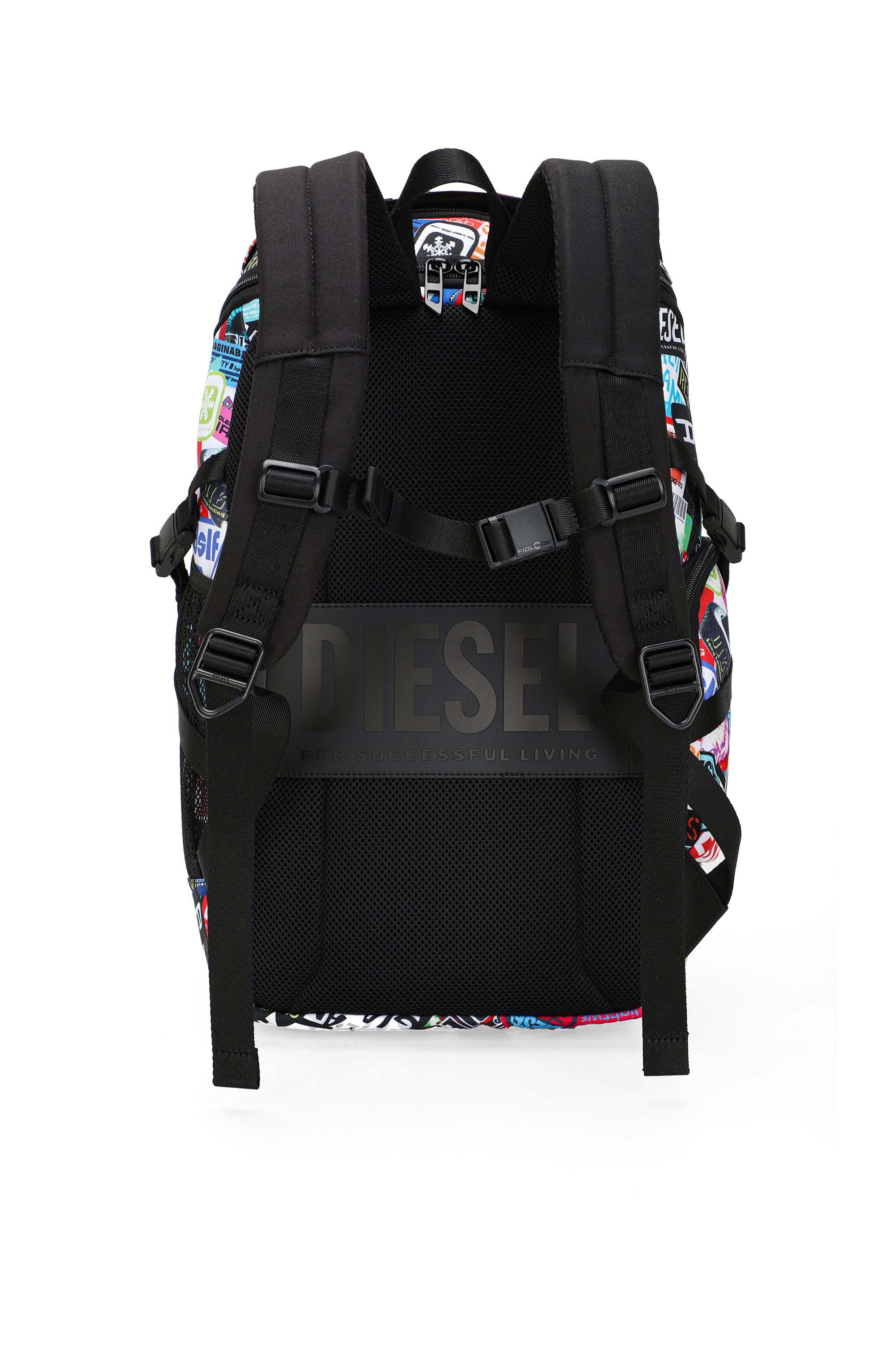 Diesel - DIESEL PC PRINTED BACKPACK-STICKERS- DSB, Unisex's Multifunctional backpack with stickers in マルチカラー - 2