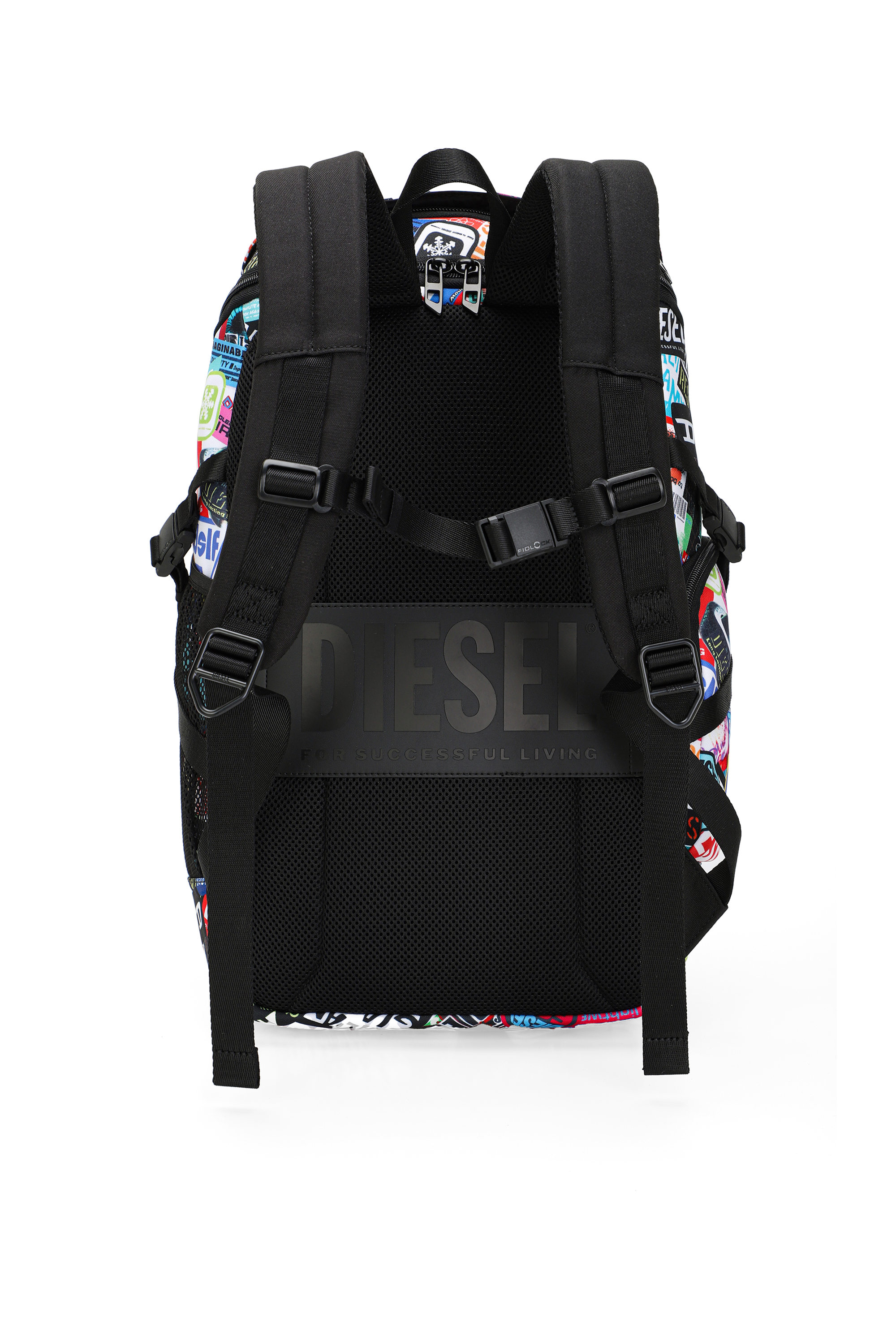 Diesel - DIESEL PC PRINTED BACKPACK-STICKERS- DSB, Unisex's Multifunctional backpack with stickers in マルチカラー - 2