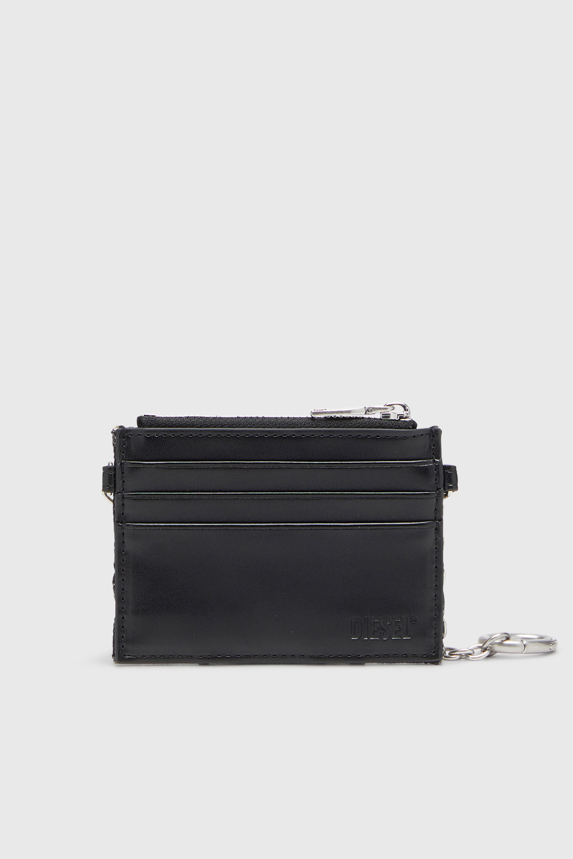 Diesel - CARD HOLDER WITH CHAIN, Female's カードホルダー in ダークグレー - 2