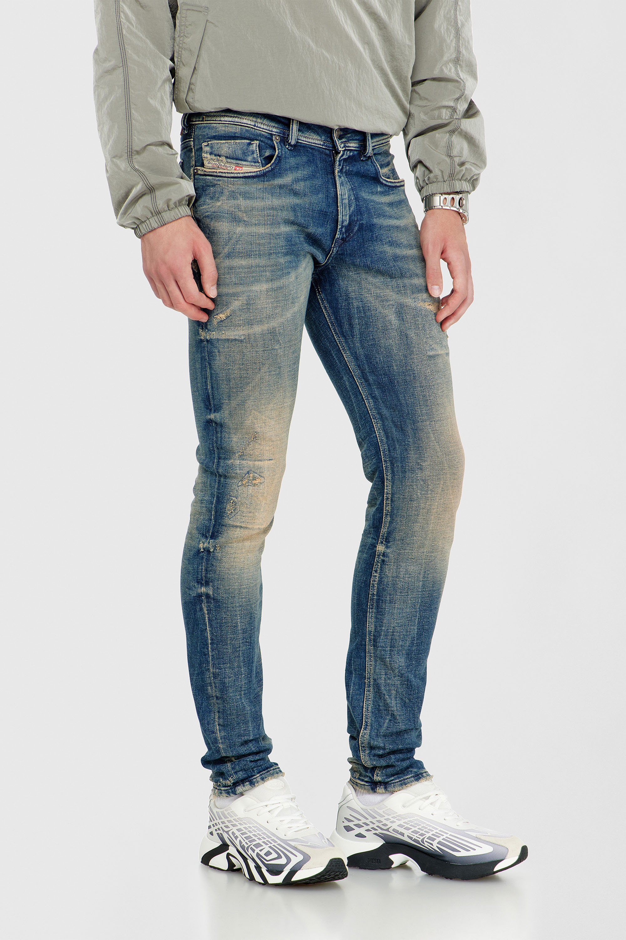 Diesel - Male's Skinny Jeans 1979 Sleenker 09P68, ダークブルー - 7