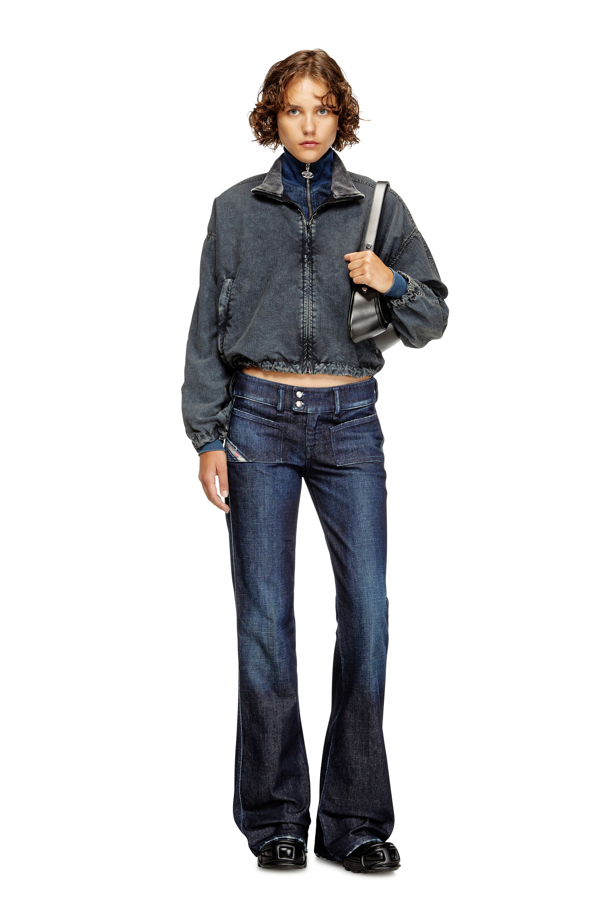 Diesel - Female's Bootcut Jeans D-Hush 09M19, ダークブルー - 1