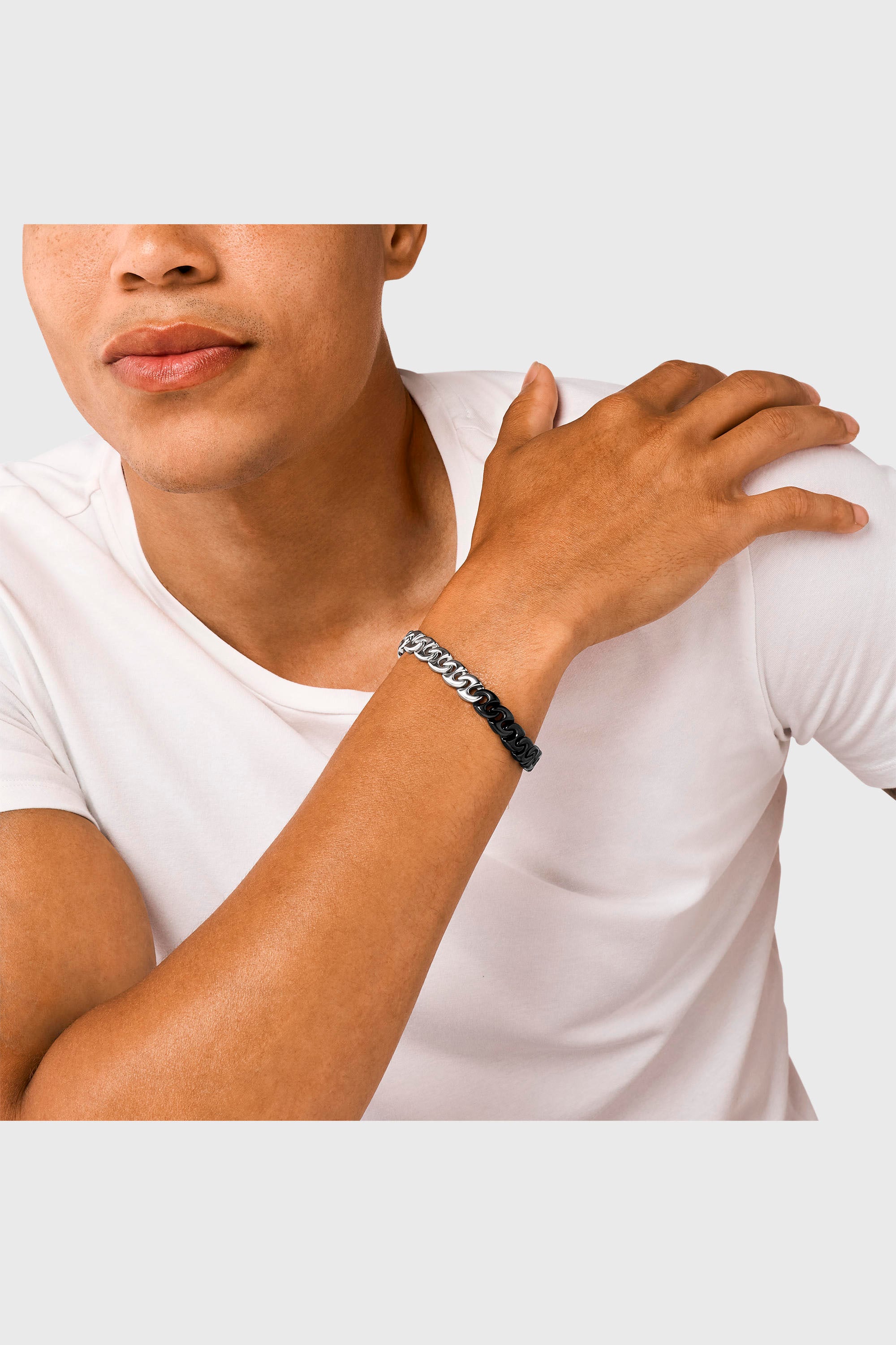 Diesel - DX1529931, Unisex's ブレスレット in シルバー/ブラック - 4