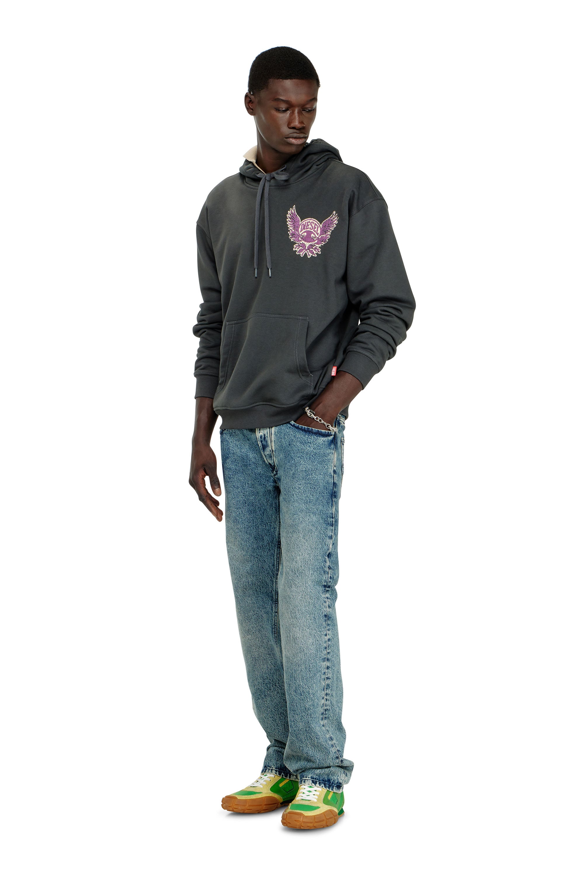Diesel - S-NORM-HOOD-AA2, Male's プルオーバーパーカー in null - 1