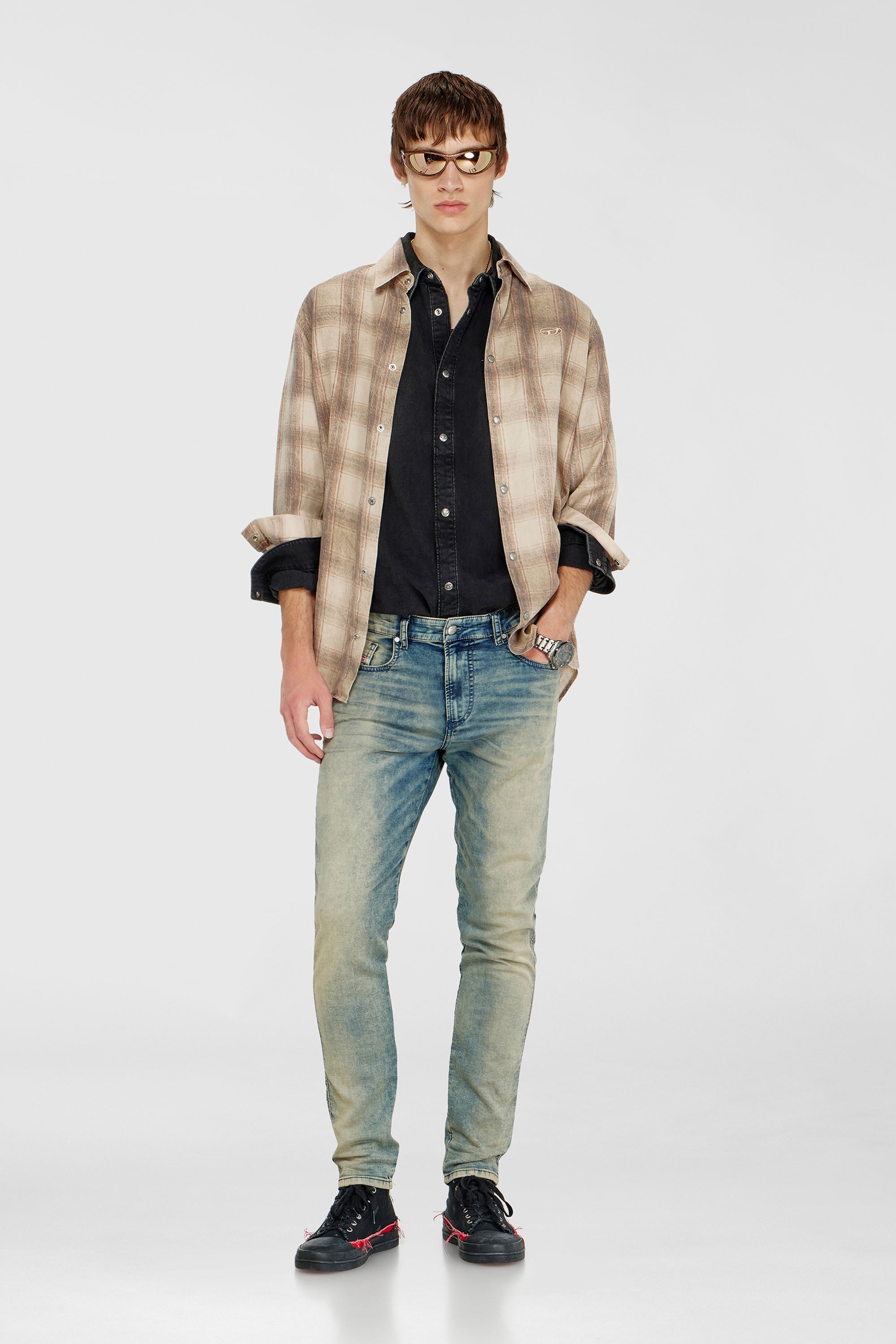 Diesel - Male's Slim 2062 D-Strukt Joggjeans&reg; 09P60, ミディアムブルー - 1
