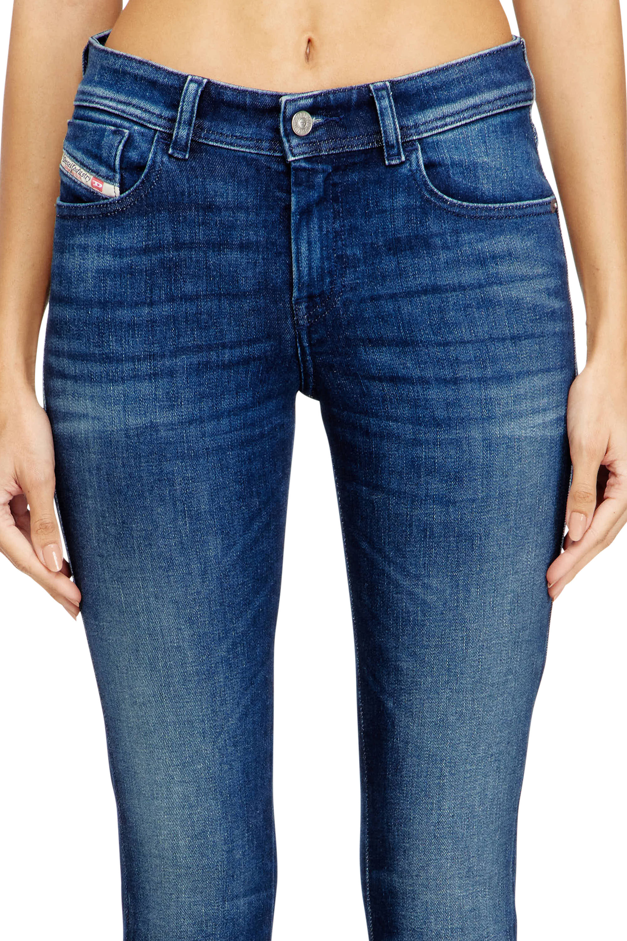 Diesel - Female's Skinny Jeans 2017 Slandy 09N12, ダークブルー - 5