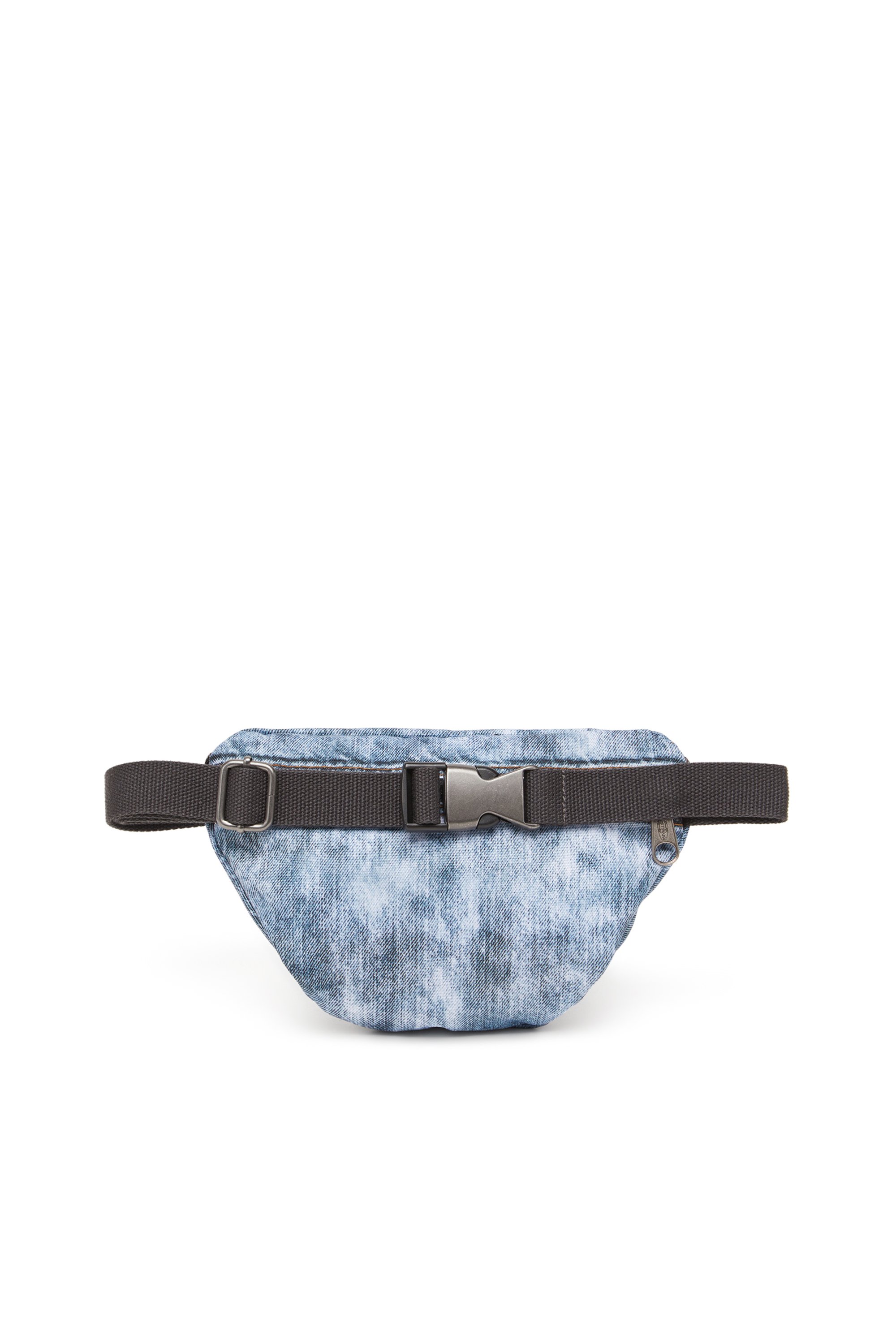 Diesel - DIESEL SPRINGER, Unisex's Belt bag in trompe l'oeil denim in ブルー - 4