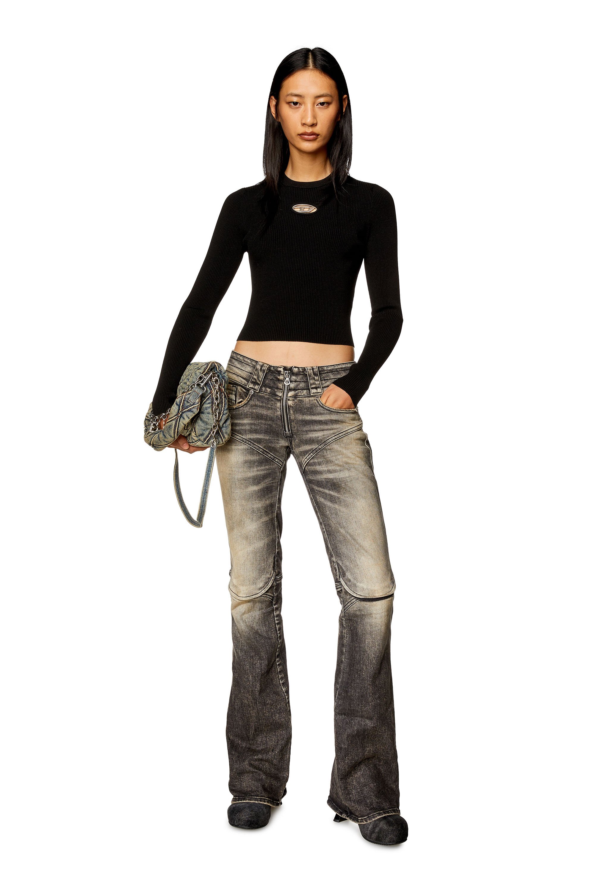 Diesel - M-VALARY, Female's ニット in ブラック - 2